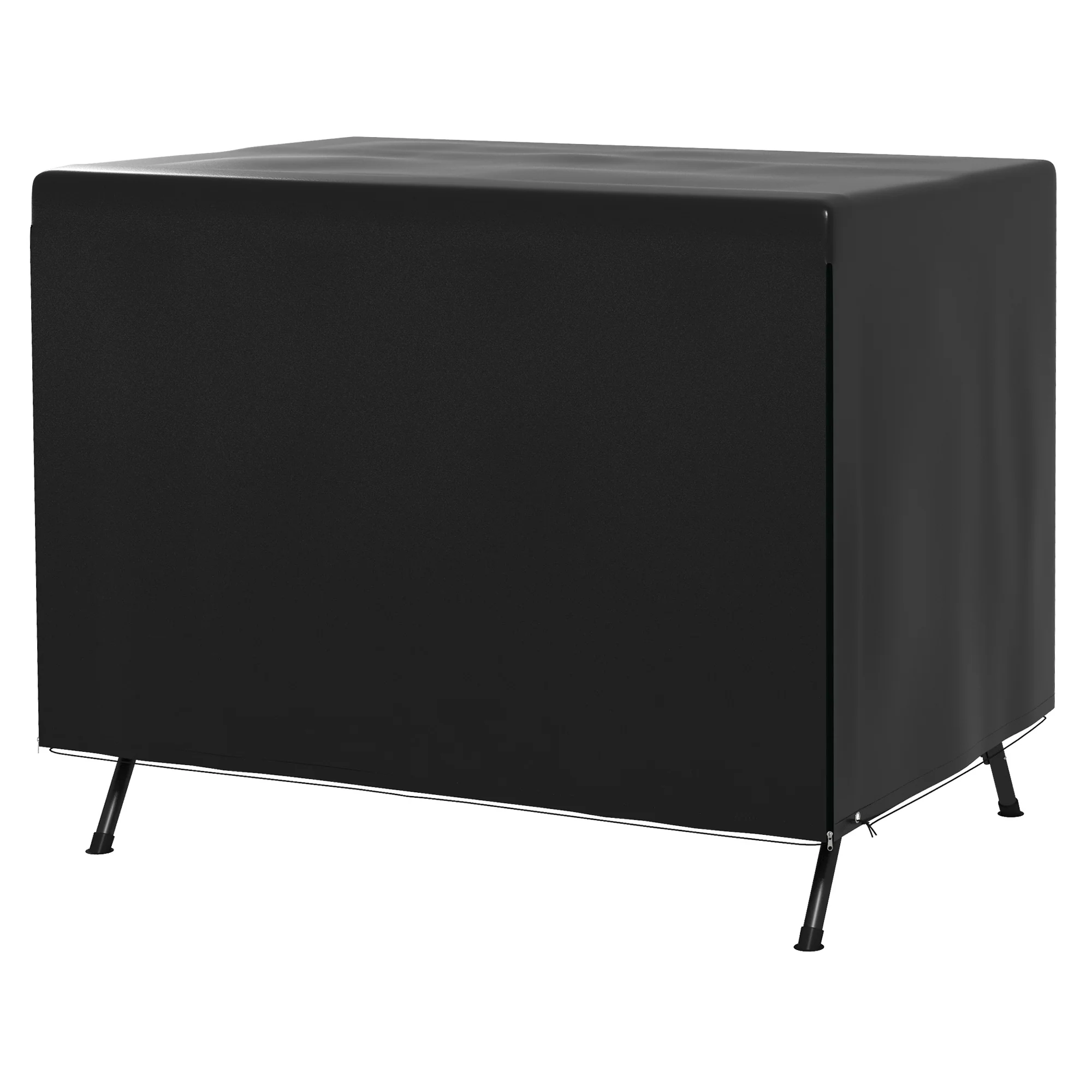 85" x 61" x 59" 3-Seater Patio Swing Cover, Black - Image 2