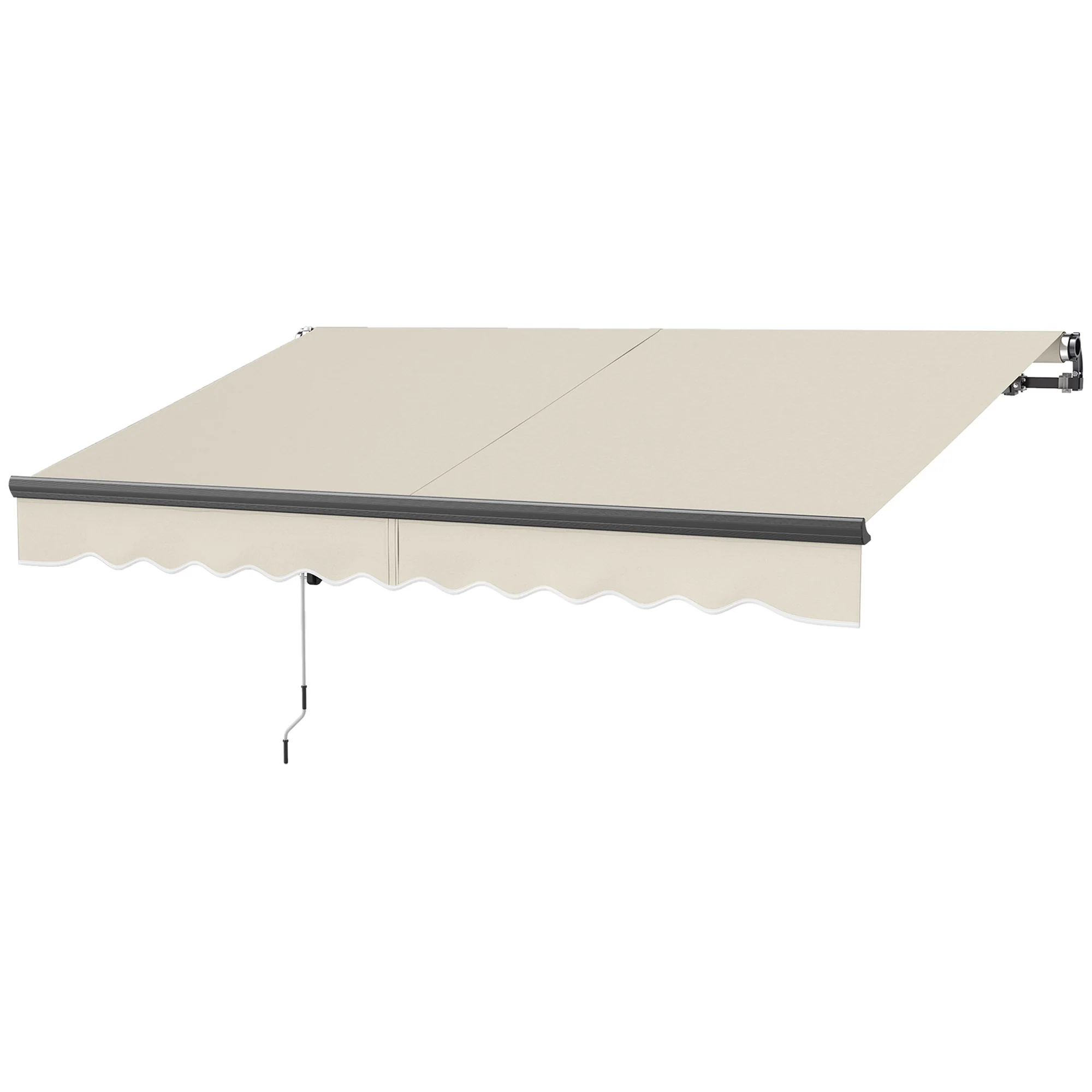 3 x 2.5m Electric Awning with Remote Controller for  Garden Patio Door Window, Beige - Image 2