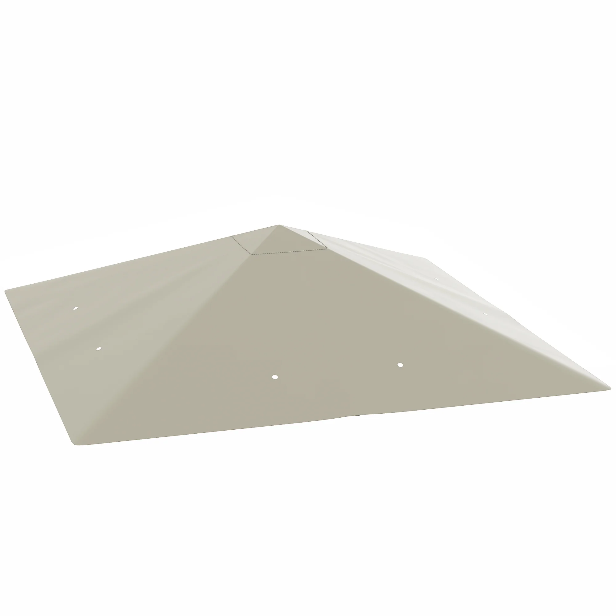 3 x 3m Gazebo Replacement Cover with Drain Holes, Grey - Image 12