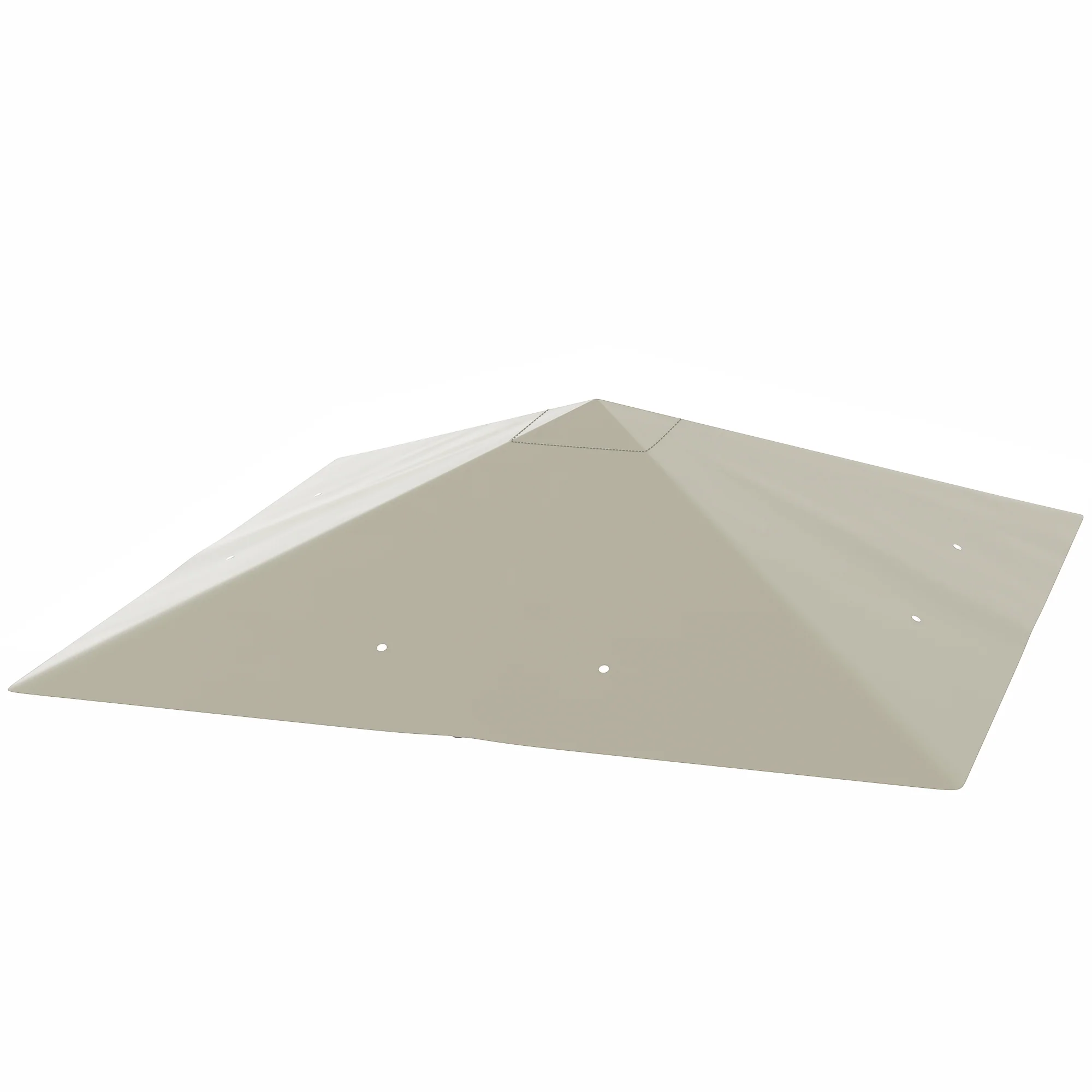 3 x 3m Gazebo Replacement Cover with Drain Holes, Grey - Image 2