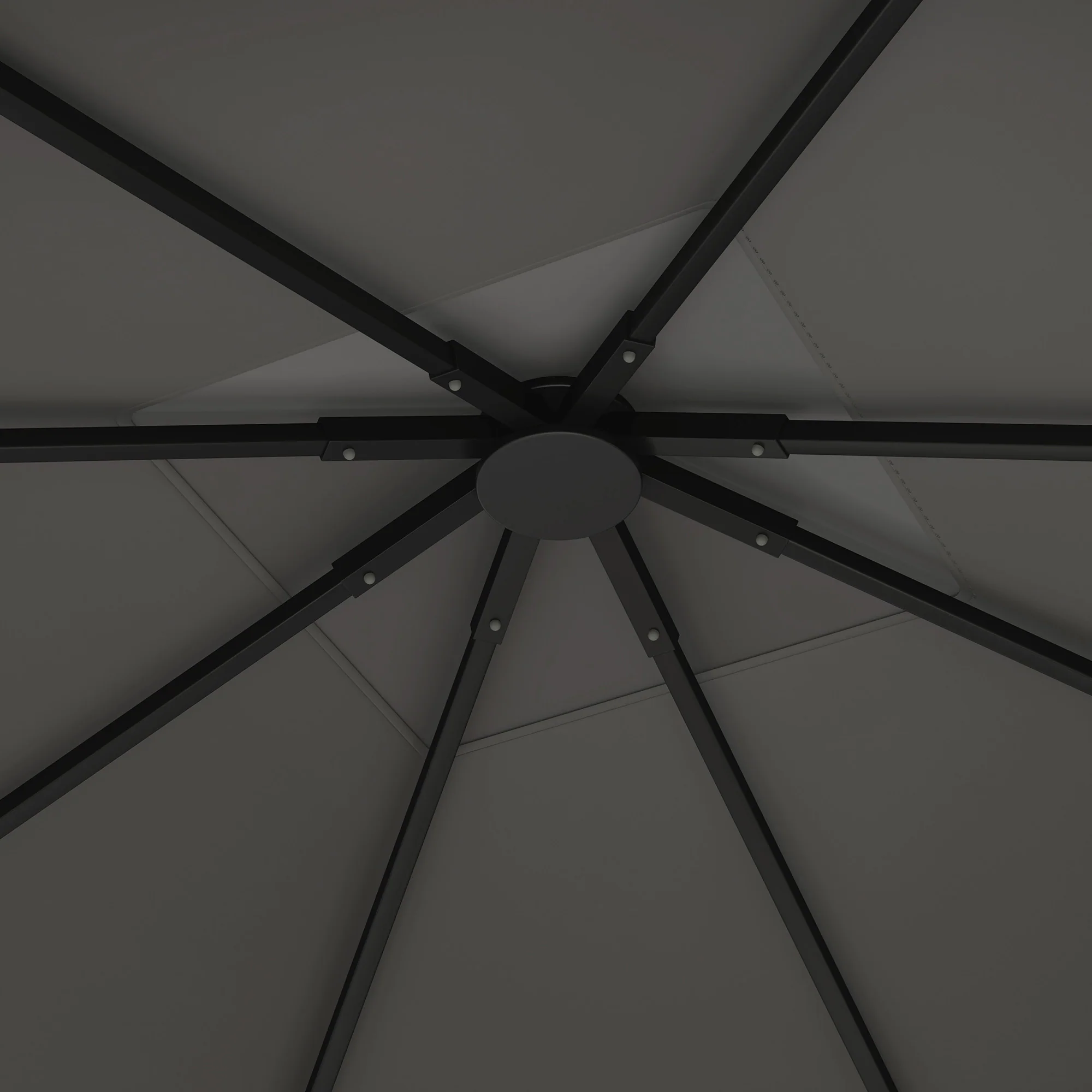 3 x 3m Waterproof Gazebo Canopy Replacement Cover with Drain Holes, 370g/©O Grey - Image 11