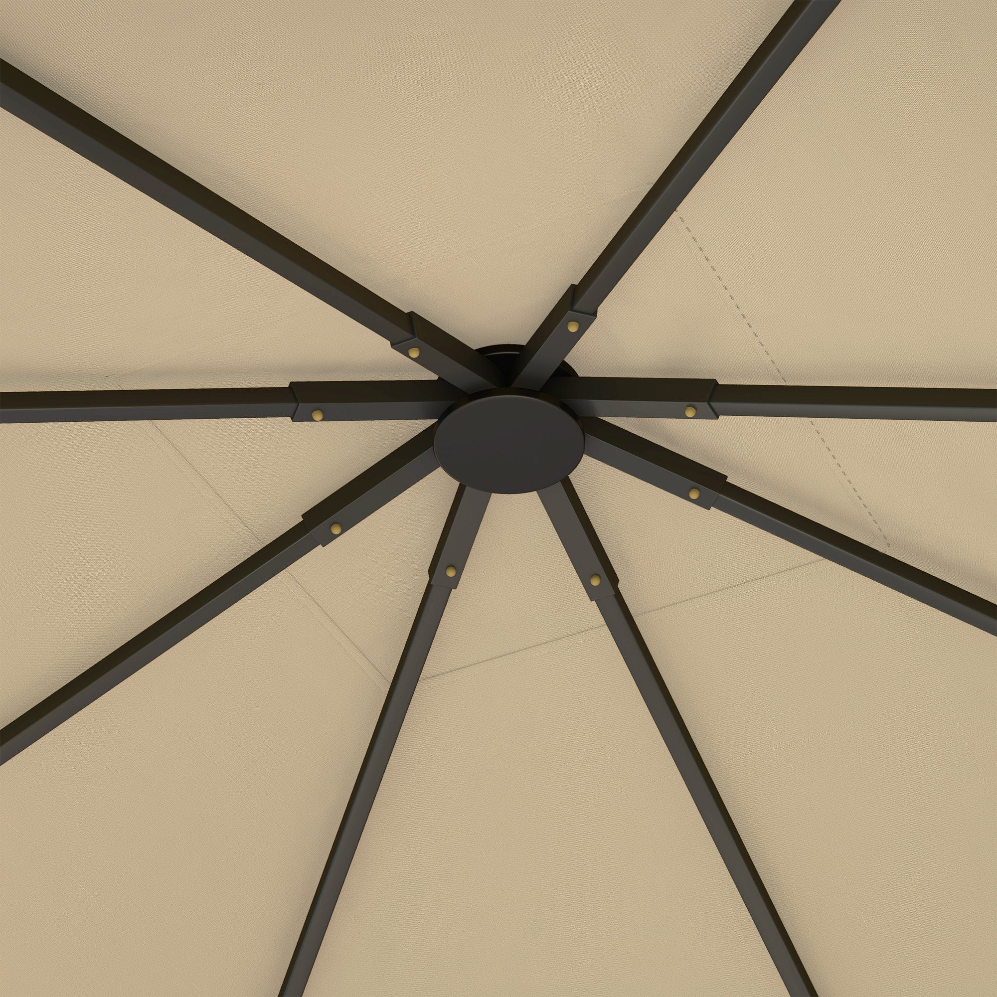 3 x 3m Water Resistant Gazebo Canopy Replacement Cover with Drain Holes, Beige - Image 11