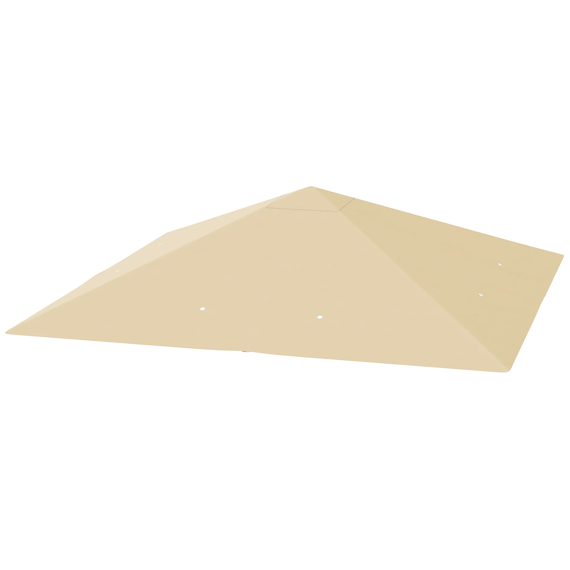 3 x 3m Water Resistant Gazebo Canopy Replacement Cover with Drain Holes, Beige - Image 2