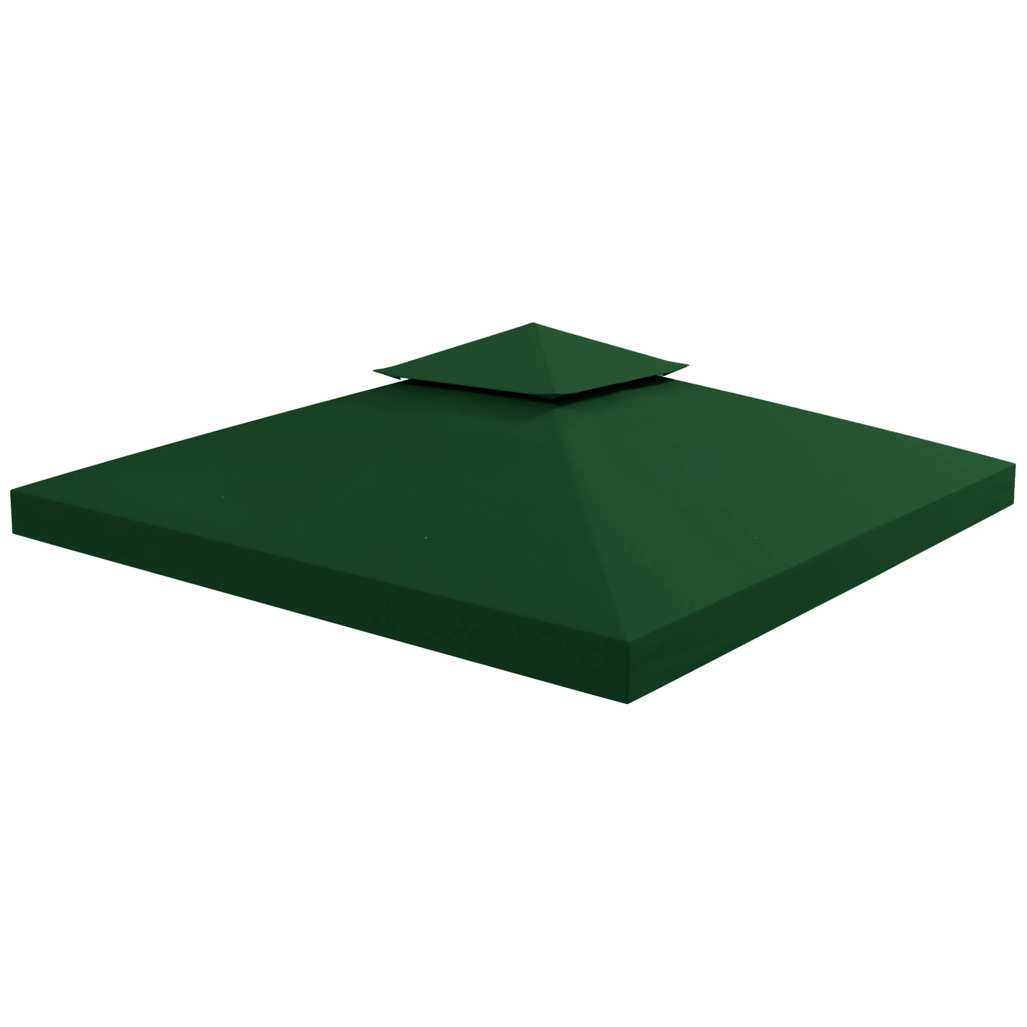 3 x 3m Gazebo Canopy Roof Top Replacement Cover Spare Part, Dark Green - Image 2
