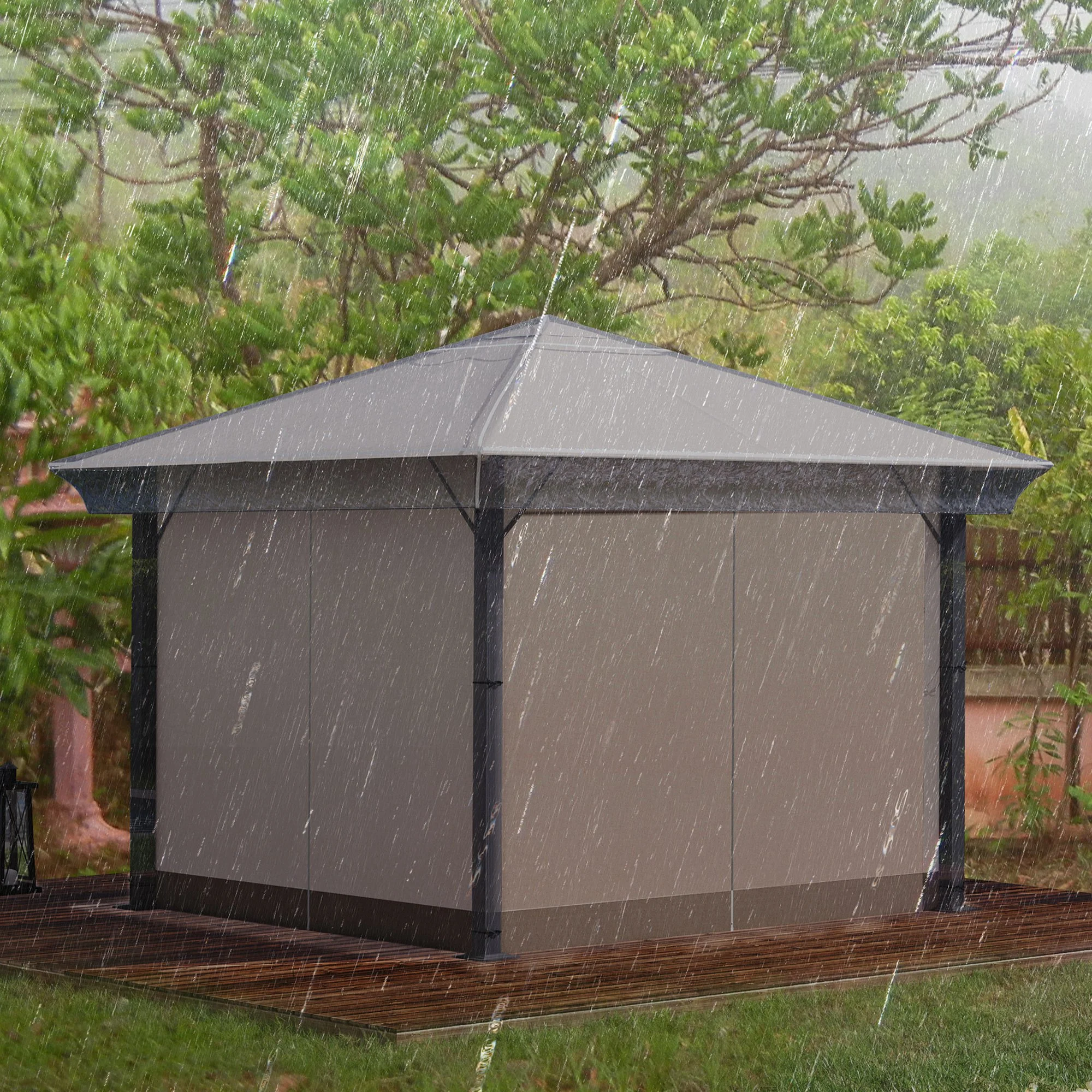 3 x 3 m Gazebo Protective Cover, Waterproof Cover for Gazebo, Canopy, and Tent - Image 4
