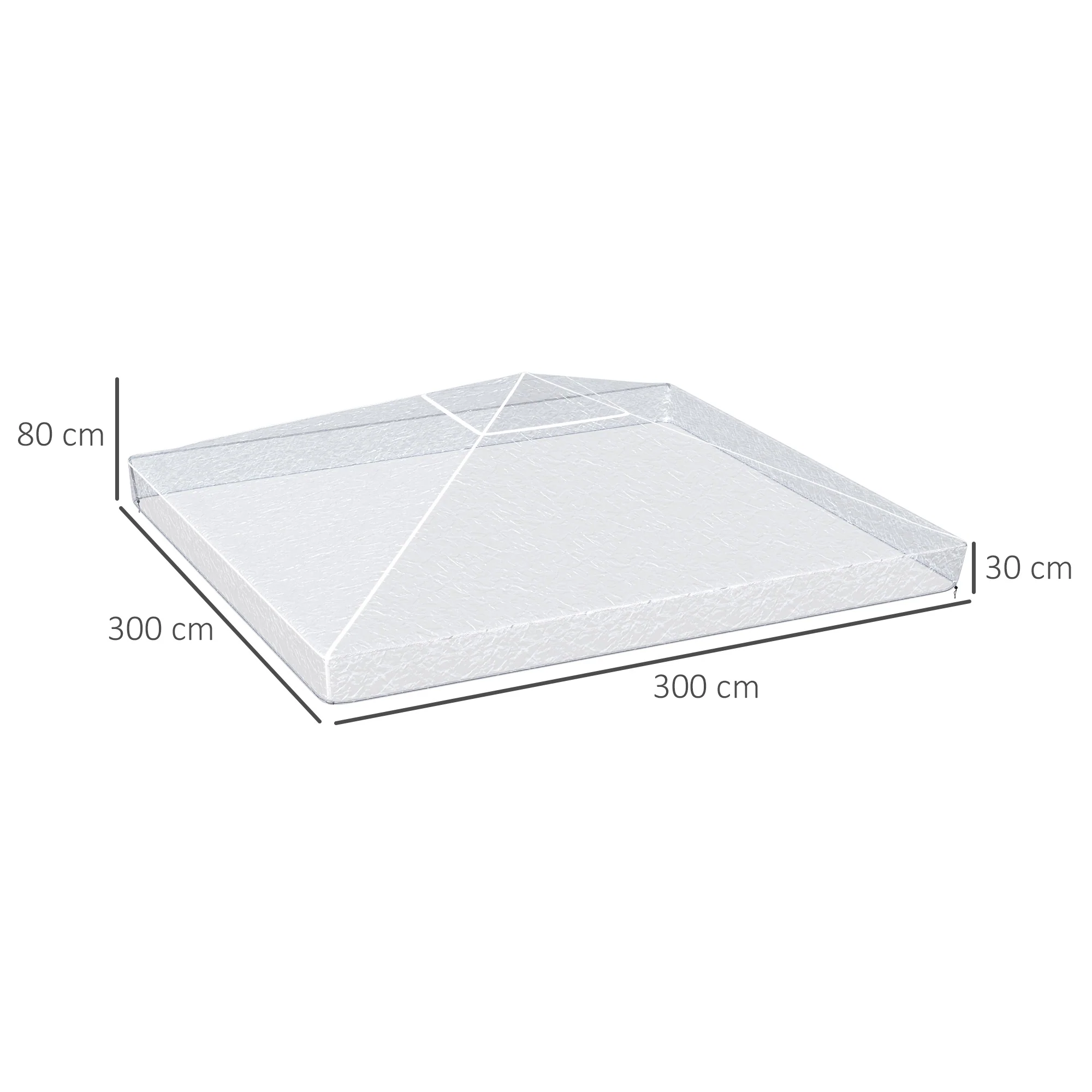 3 x 3 m Gazebo Protective Cover, Waterproof Cover for Gazebo, Canopy, and Tent - Image 5