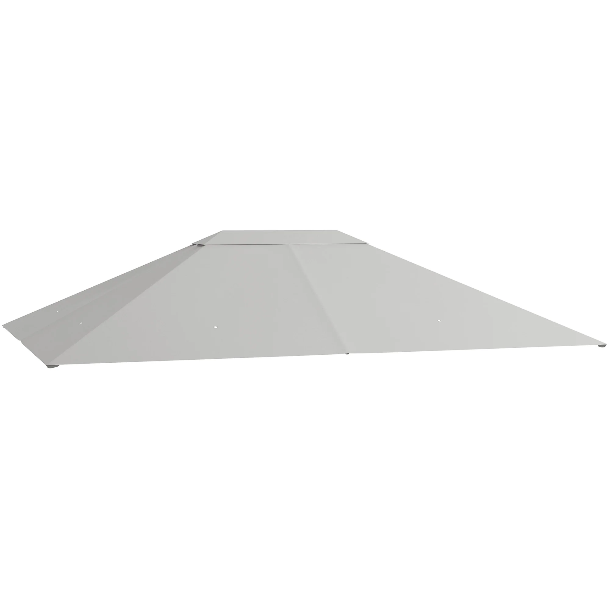 3 x 4m Waterproof Gazebo Canopy Replacement Cover with Vents & Drain Holes, Light Grey - Image 12