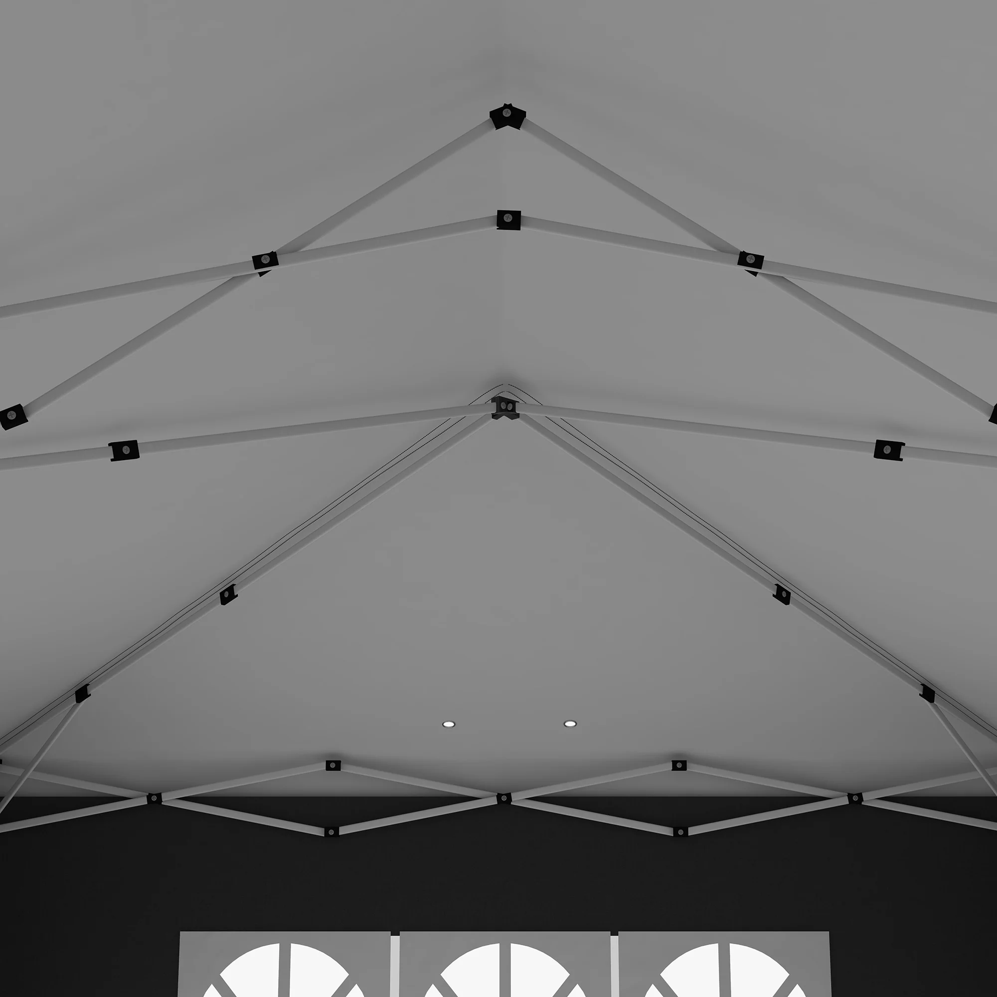 3 x 6m Garden Pop Up Gazebo, Wedding Party Tent with Sidewalls, Windows, Carry Bag, Black - Image 10