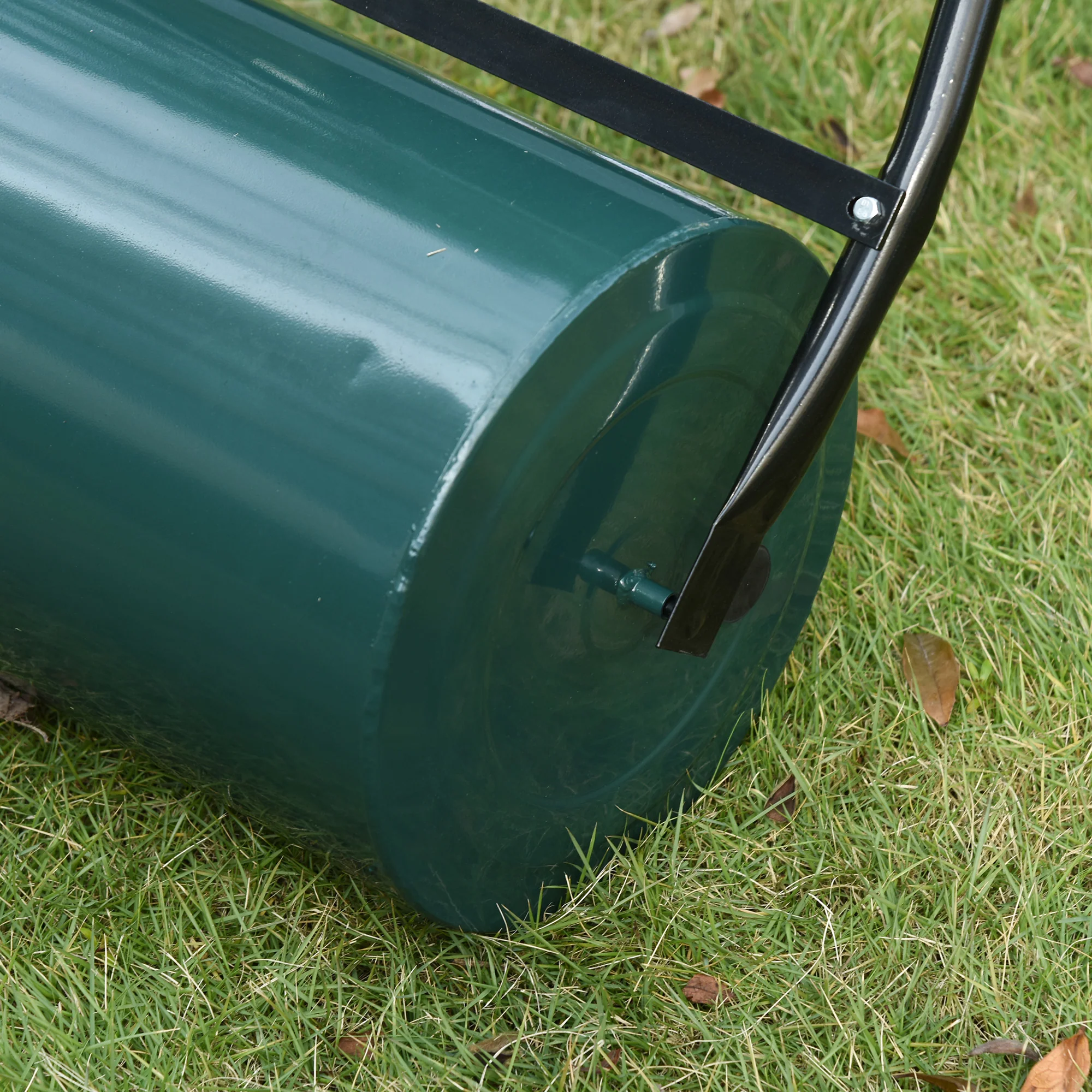 30L Heavy Duty Water/Sand Filled ¦µ32cm Garden Steel Lawn Roller, Dark Green - Image 11