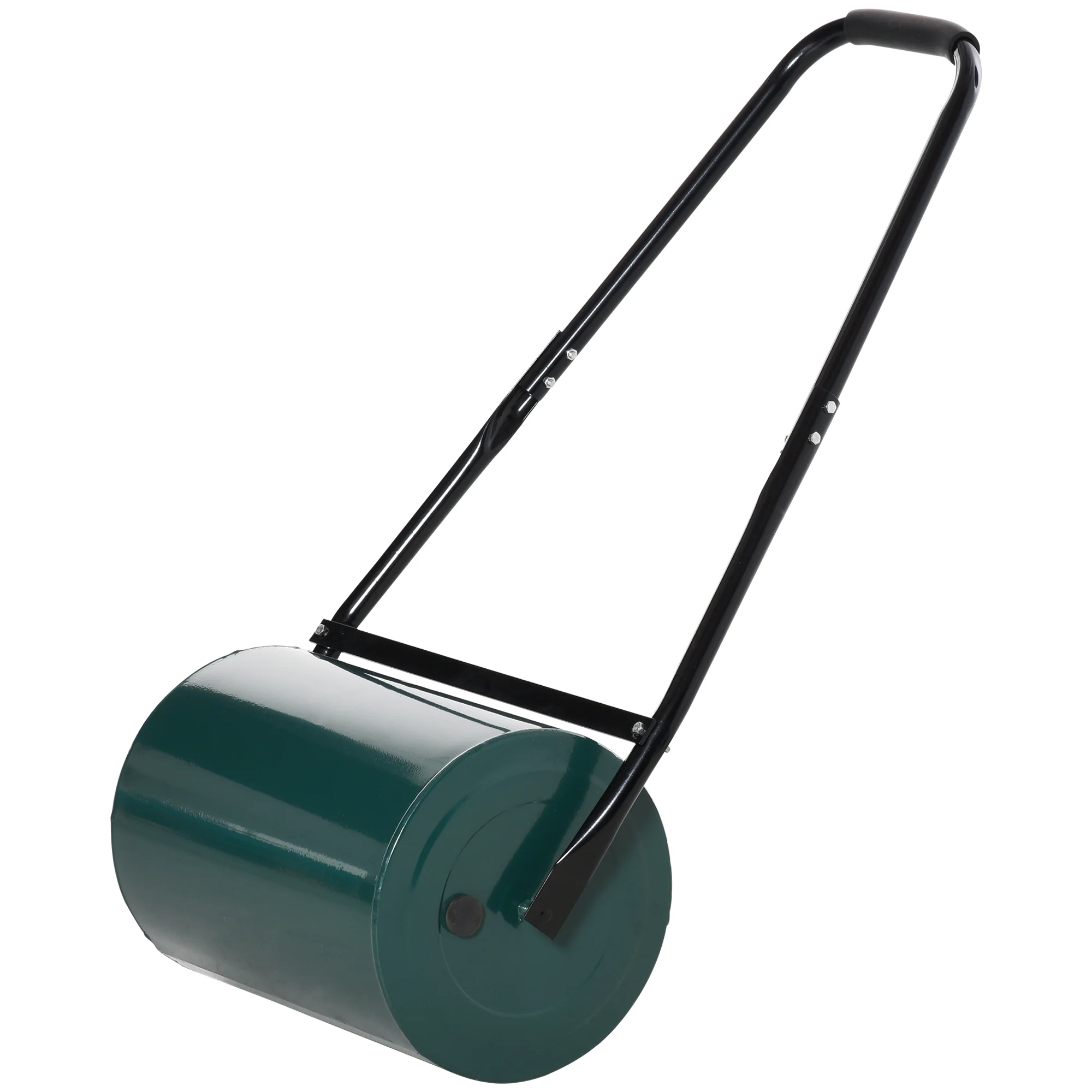 30L Heavy Duty Water/Sand Filled ¦µ32cm Garden Steel Lawn Roller, Dark Green - Image 2
