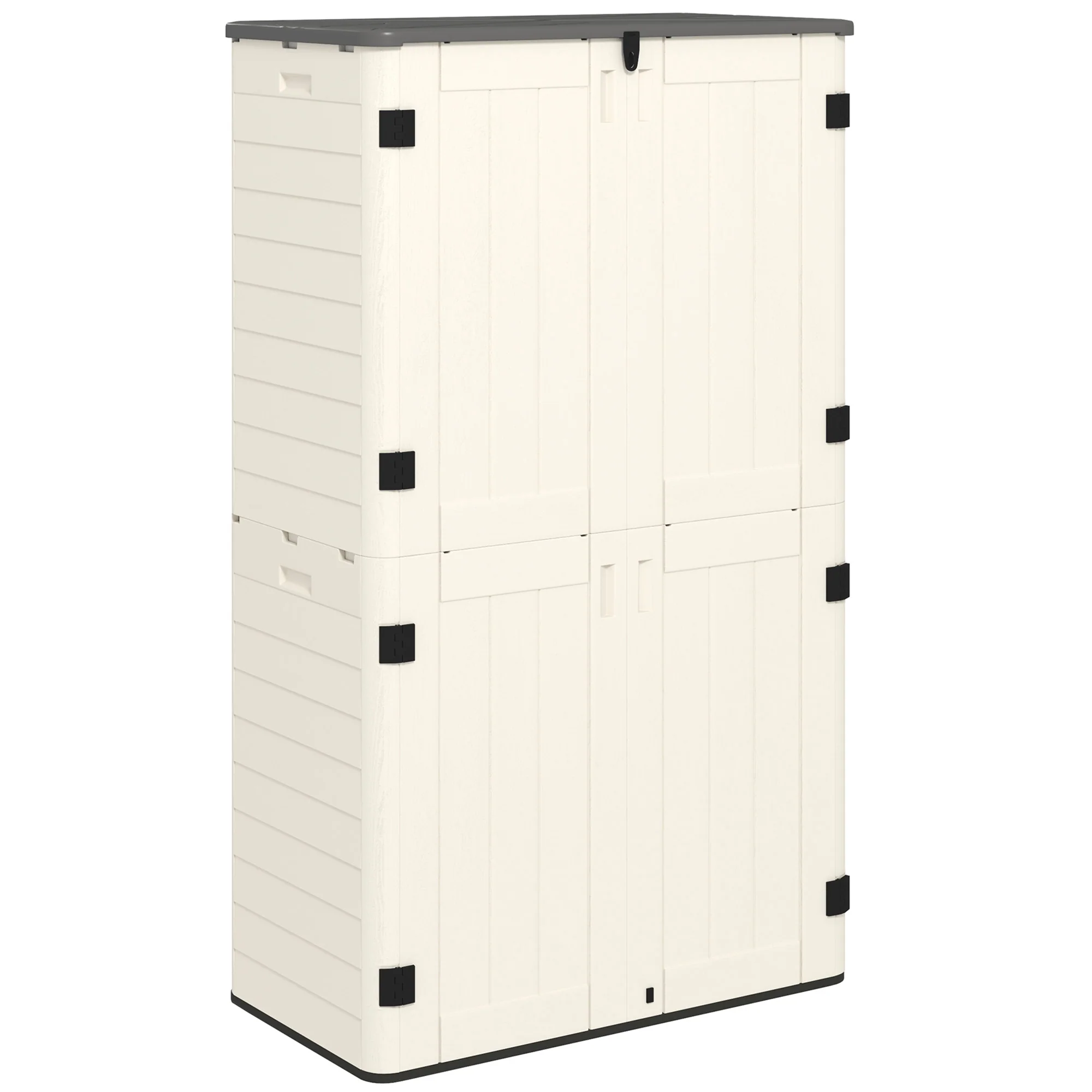 368 Gallon Waterproof Deck Box with Openable Top & Lockable Doors - Image 12