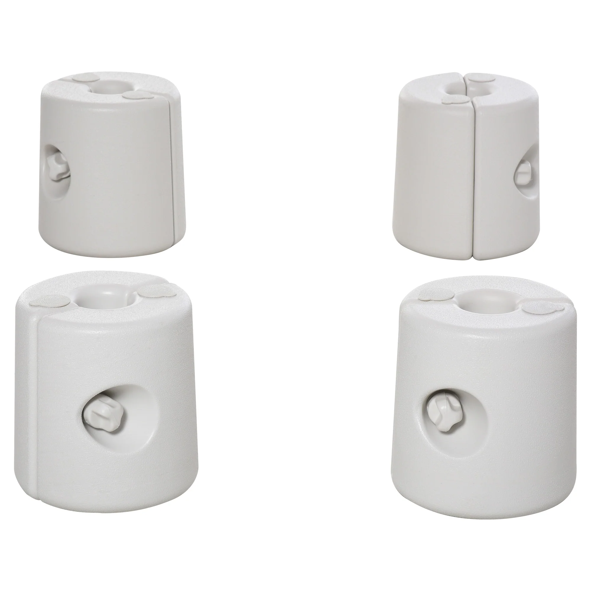 4 Pack 36kg Gazebo Weights, Canopy Tent Weights w/ Rapid Clip, Water & Sand Filled, White - Image 2