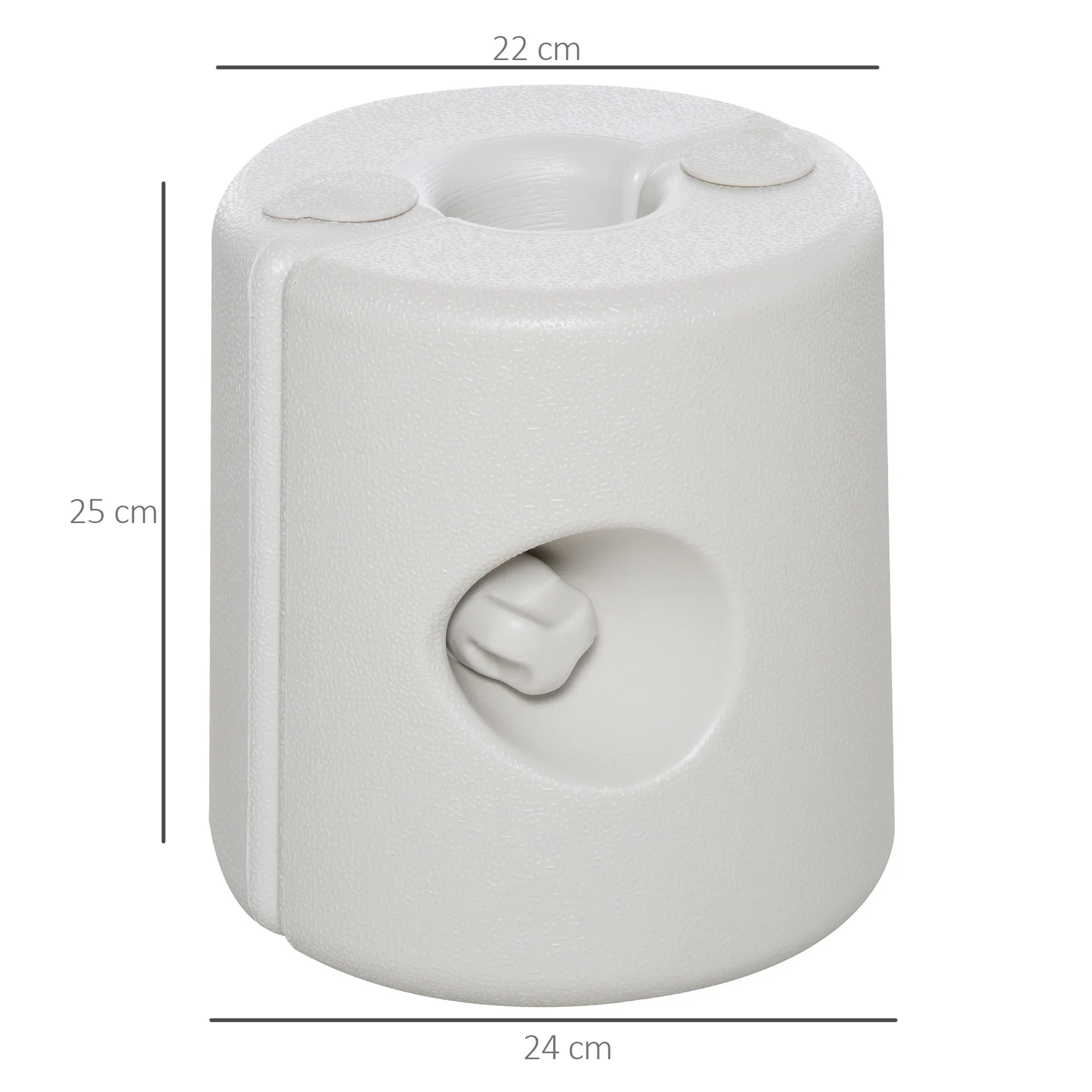4 Pack 36kg Gazebo Weights, Canopy Tent Weights w/ Rapid Clip, Water & Sand Filled, White - Image 5