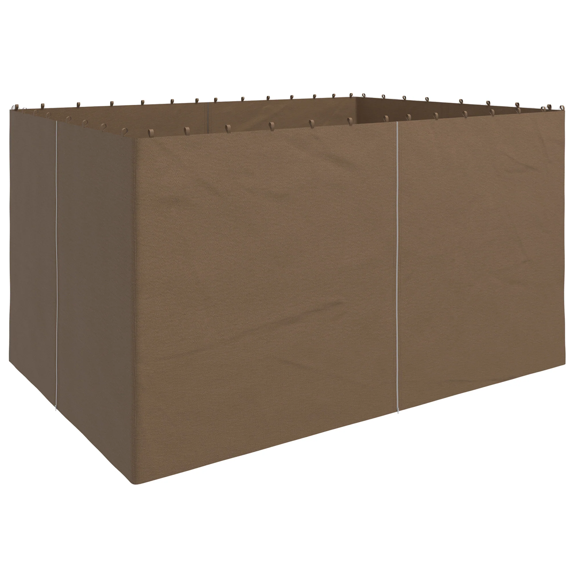4 Pack Replacement Gazebo Privacy Panel for Most 3 x 4m Gazebo Canopy Pavillion, Dark Brown
