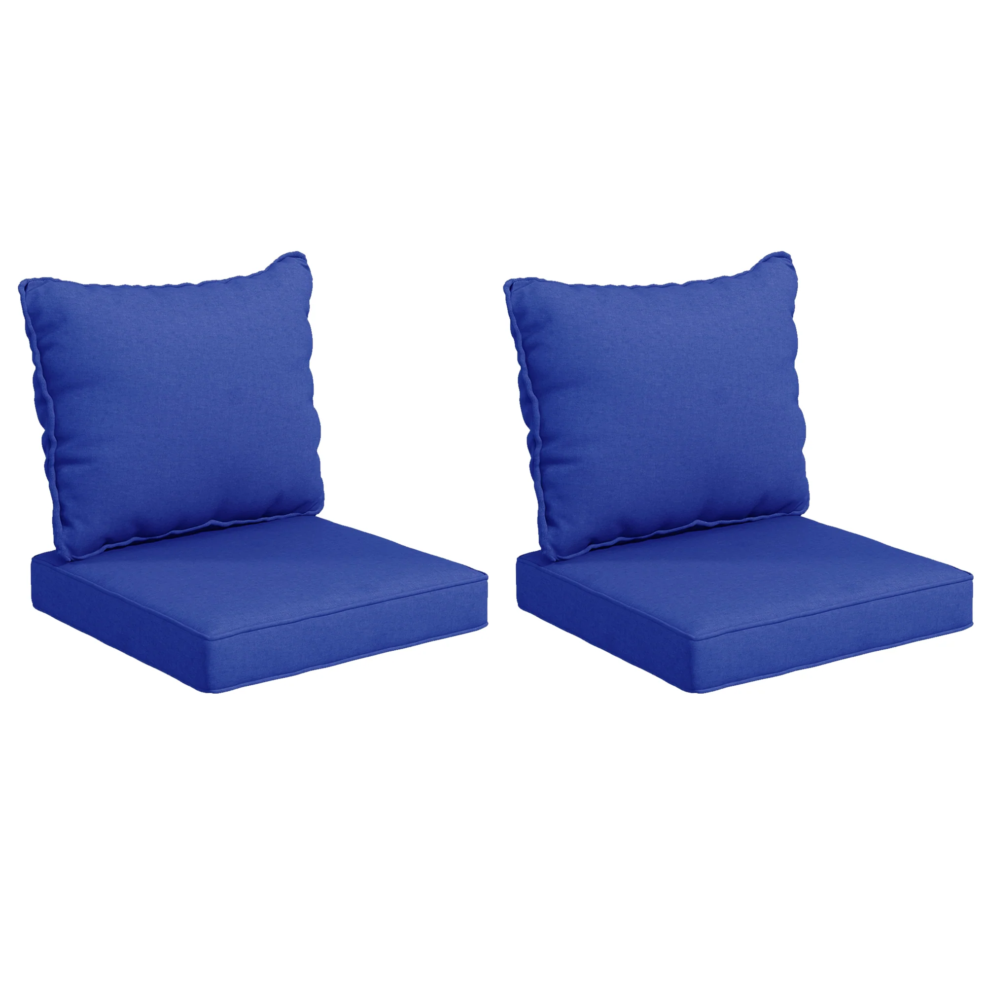 4-Piece Seat Cushion Pillows Replacement, Patio Chair Cushions Set with Back, Navy Blue - Image 12