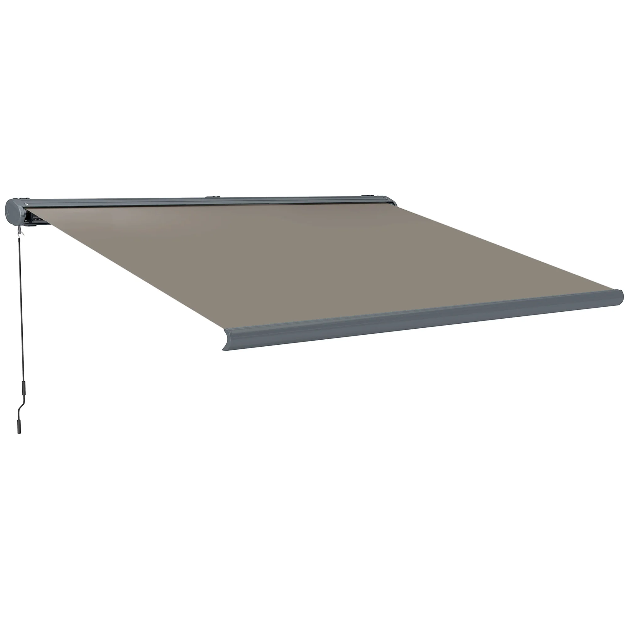 4 x 3m Full Cassette Electric Awning with Remote Controller, UPF50+, Light Grey - Image 12