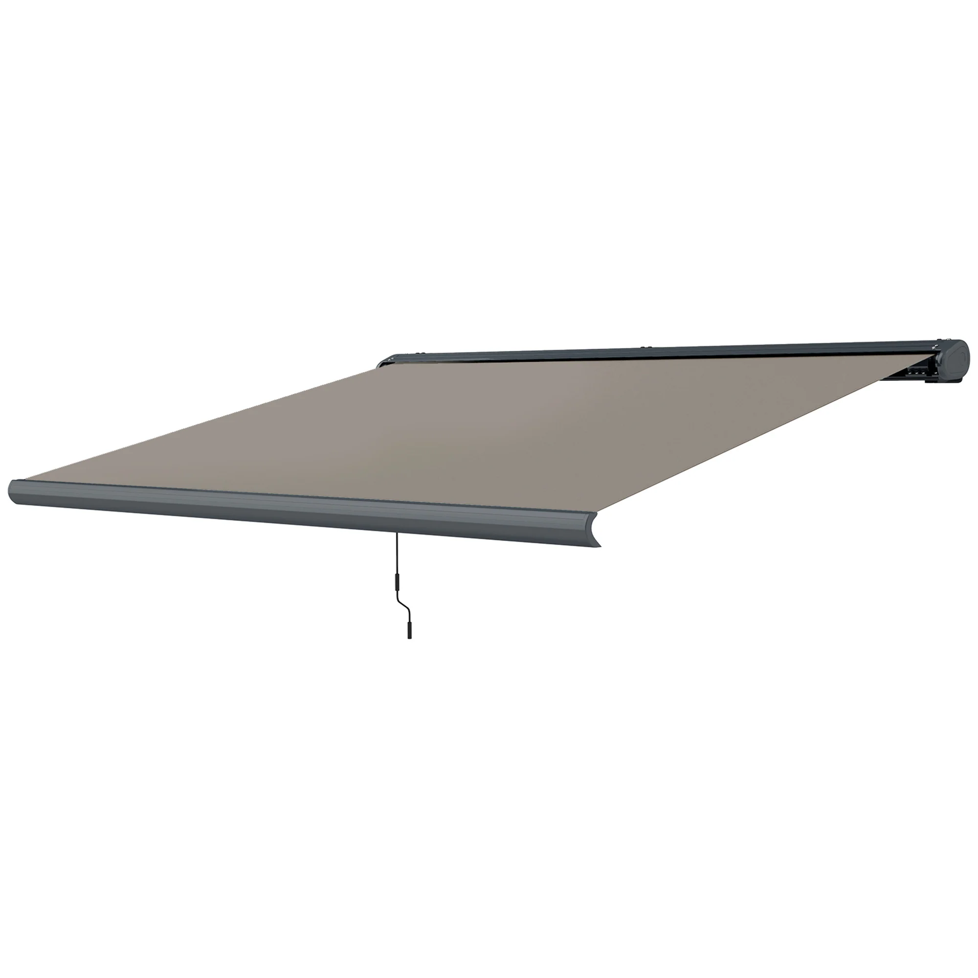 4 x 3m Full Cassette Electric Awning with Remote Controller, UPF50+, Light Grey - Image 2