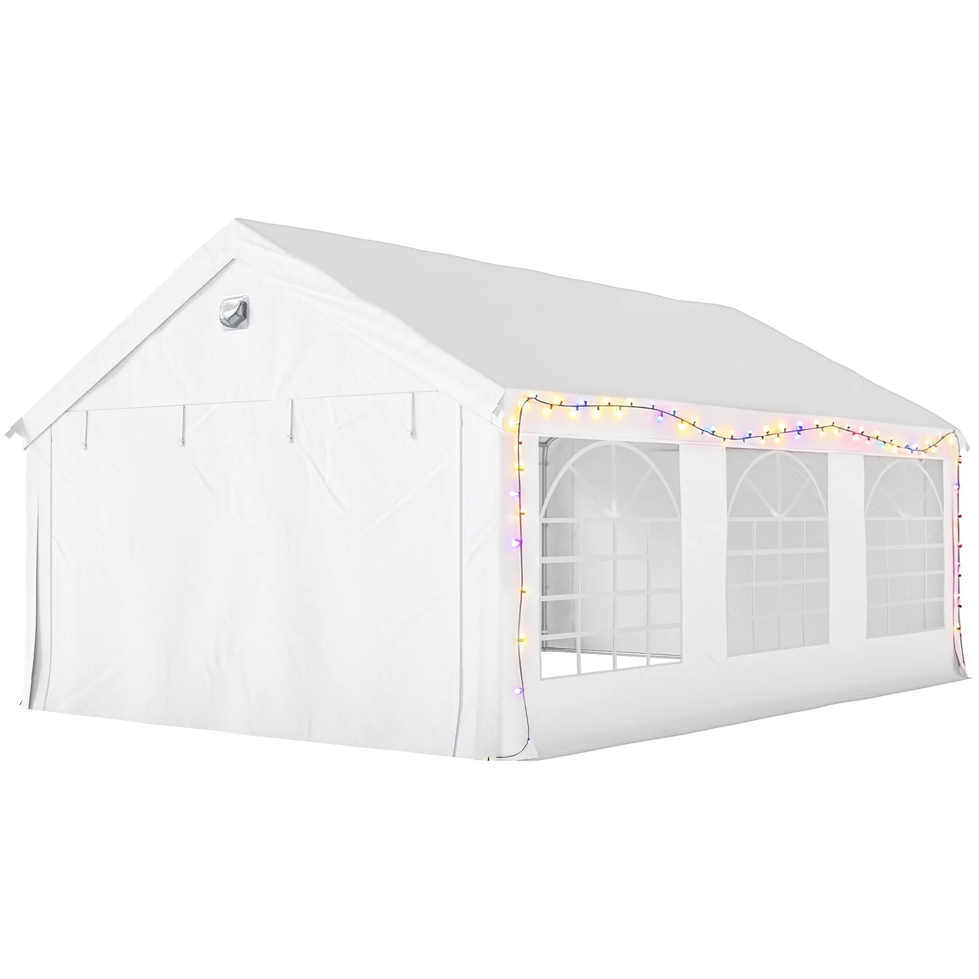 4 x 6 m Gazebo with 4 Removable Sidewalls, White - Image 2