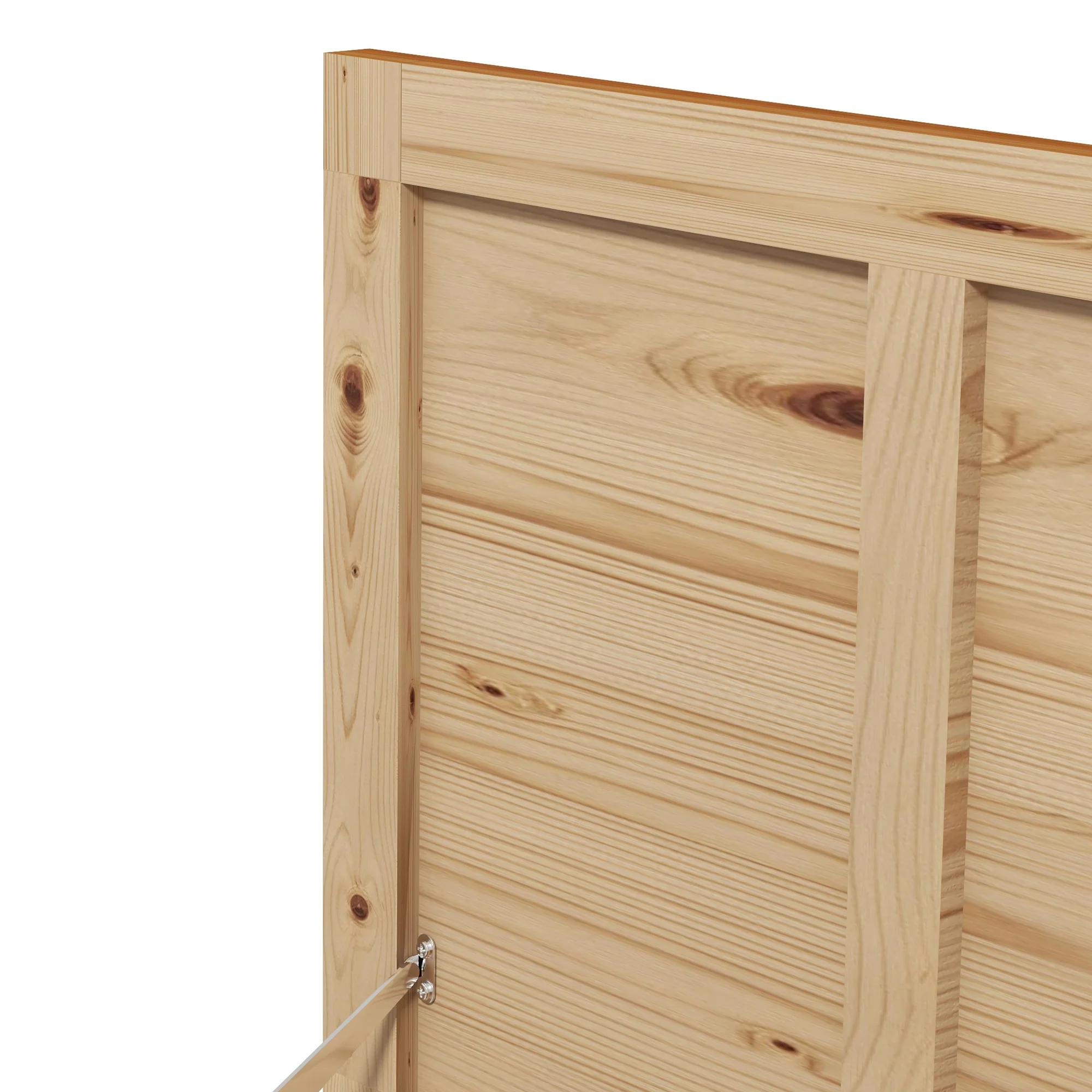 47" Light Brown Wooden Deck Box with Safety Hinges, 51.2" x 19.7" x 17.7", Light Brown - Image 11