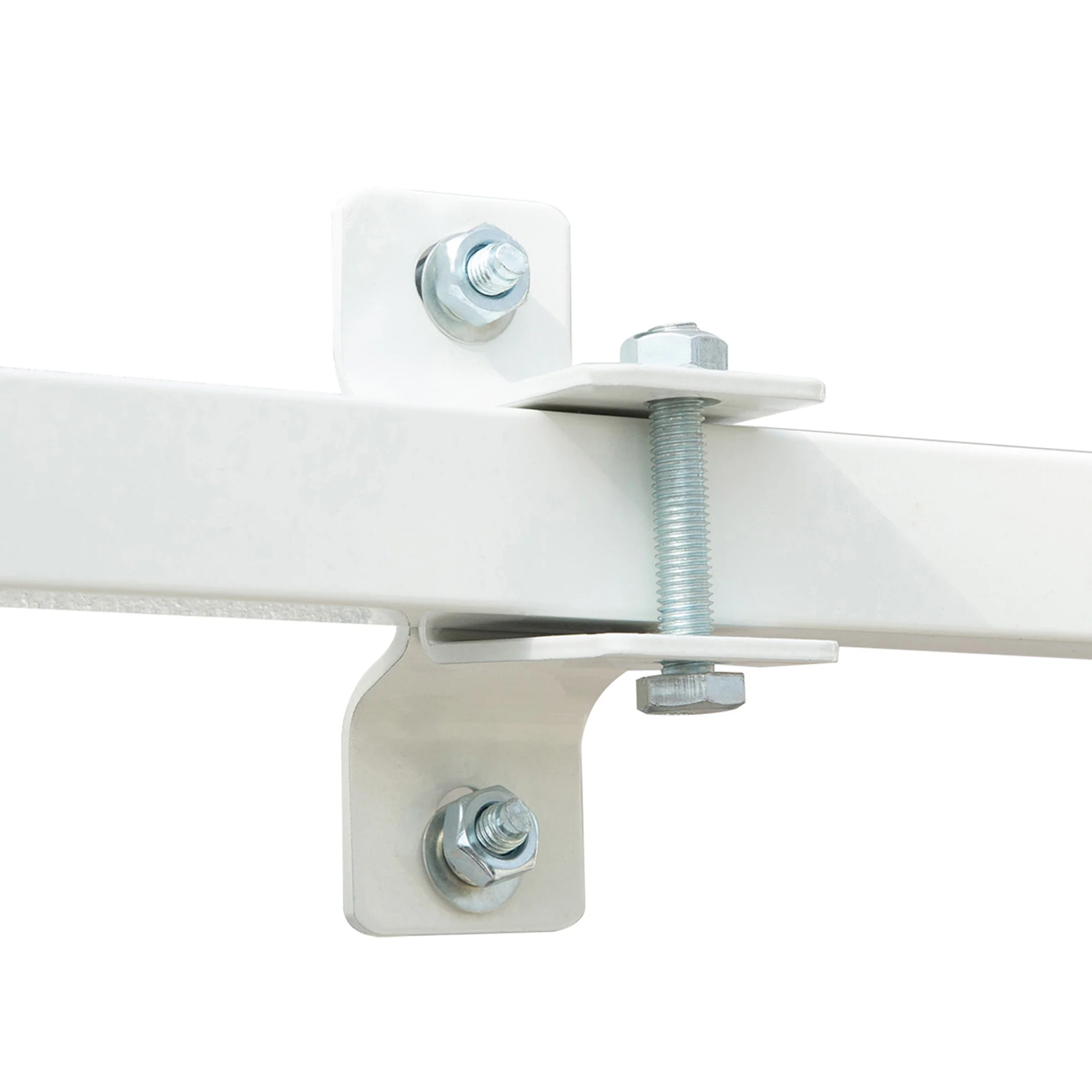 4 x 2.5m Retractable Manual Awning, Sun Shade Canopy w/ Fittings & Crank Handle, Beige - Image 11