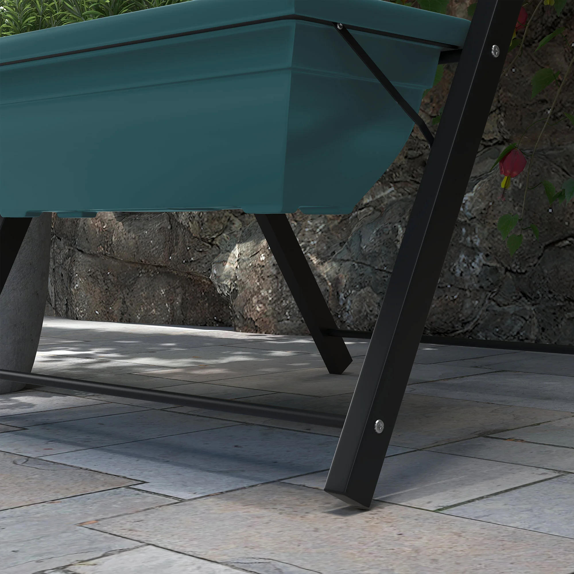 5-Tier Raised Garden Bed with 5 Planter Boxes, Green - Image 11