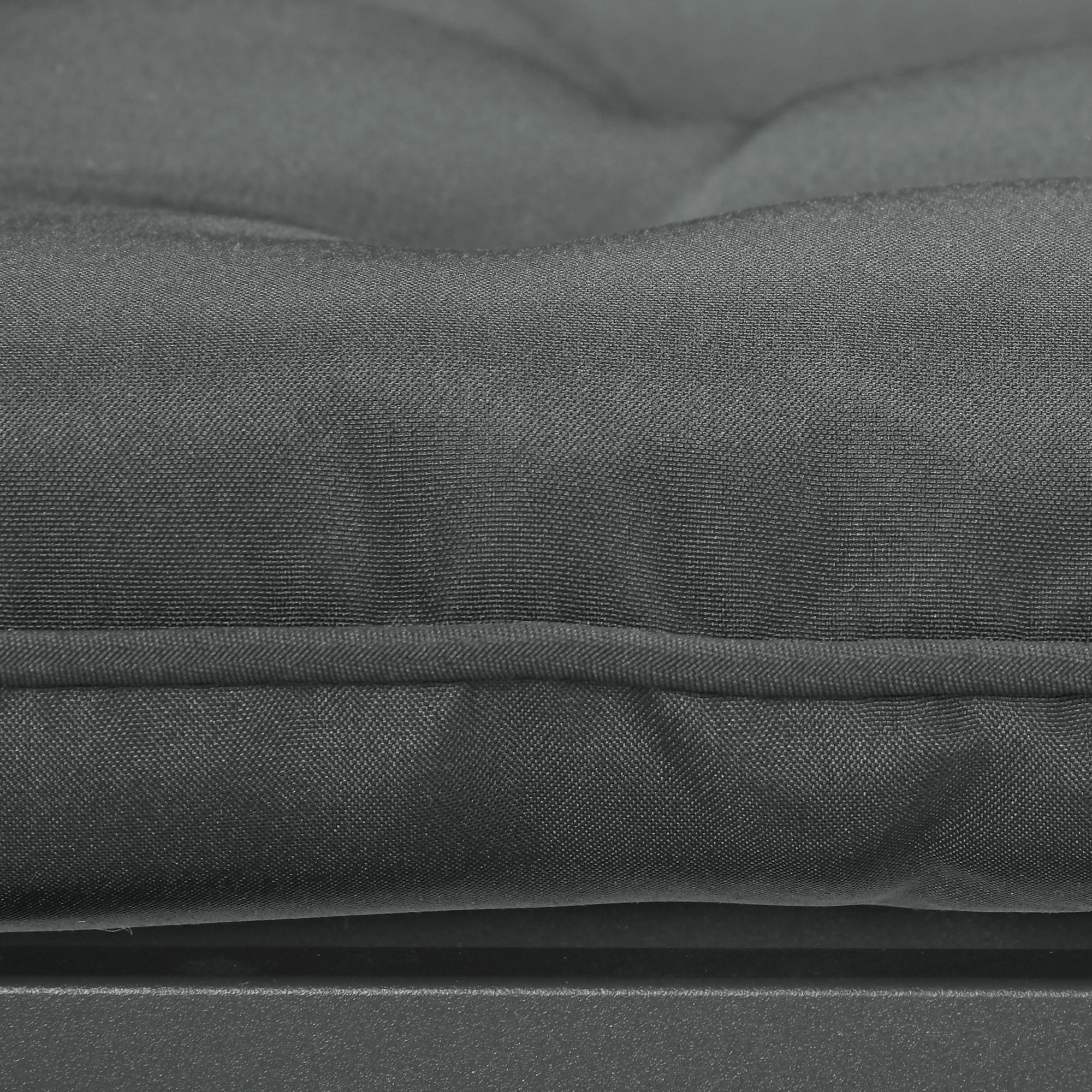 6-Piece Outdoor Seat Cushion Replacement Set with Ties, Button Tufted, Charcoal Grey - Image 10