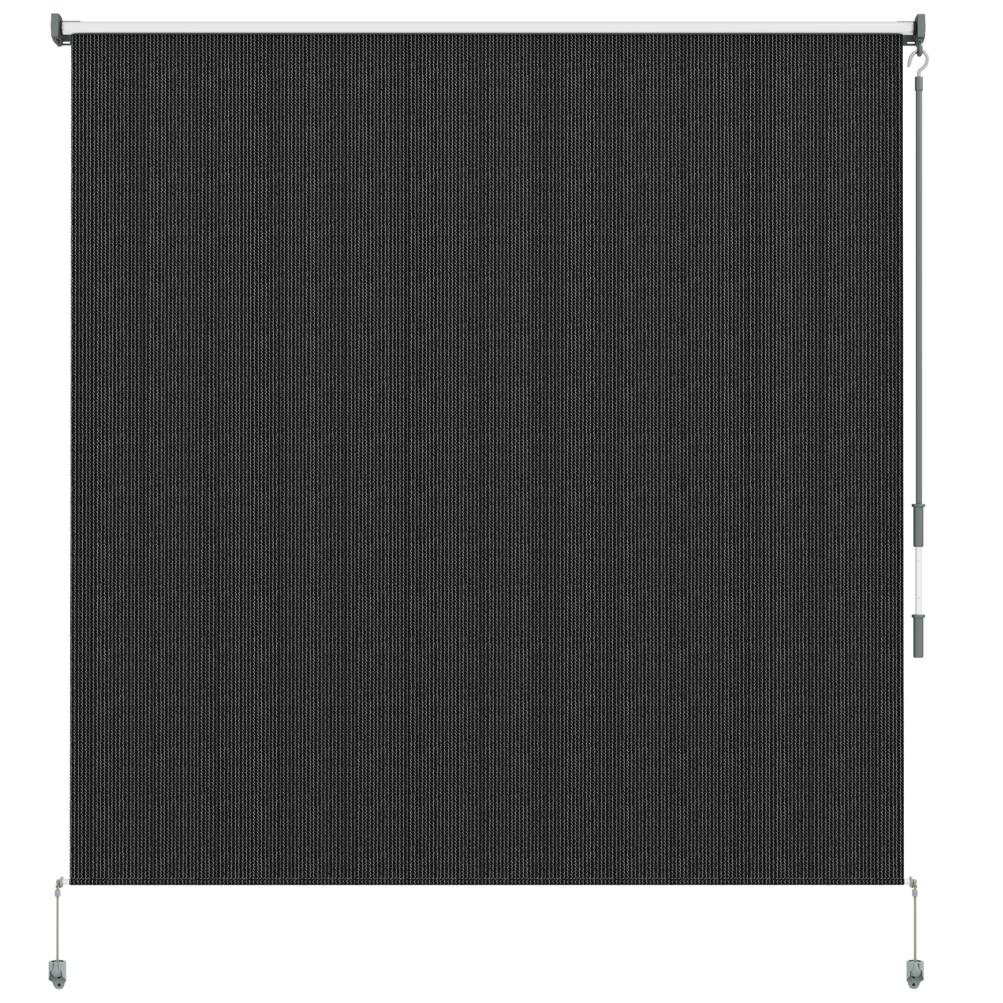 6'W x 6'H Roller Shades for Porch Balcony Gazebo, Black - Image 12
