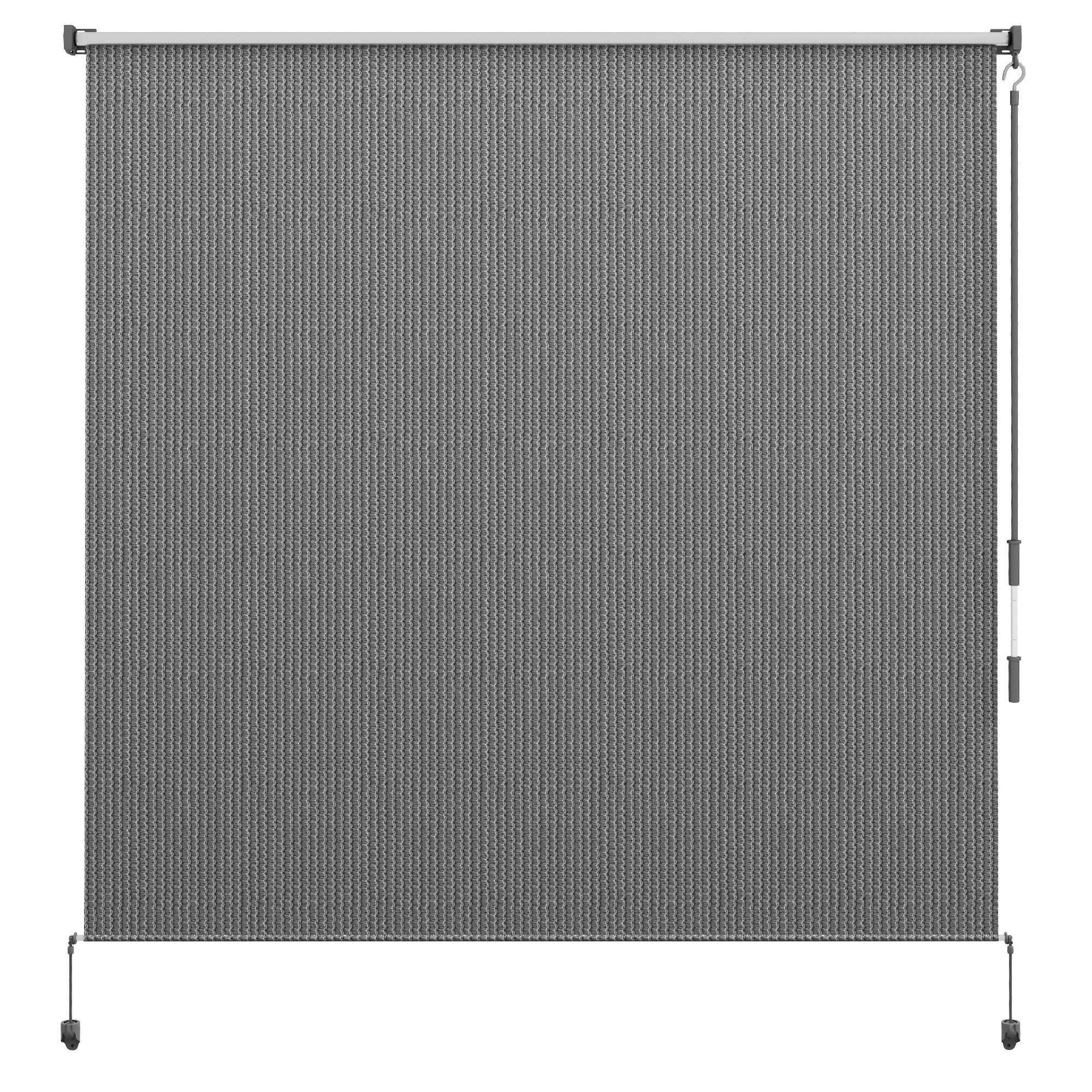 6'W x 6'H Roller Shades for Porch Balcony Gazebo, Light Grey - Image 12