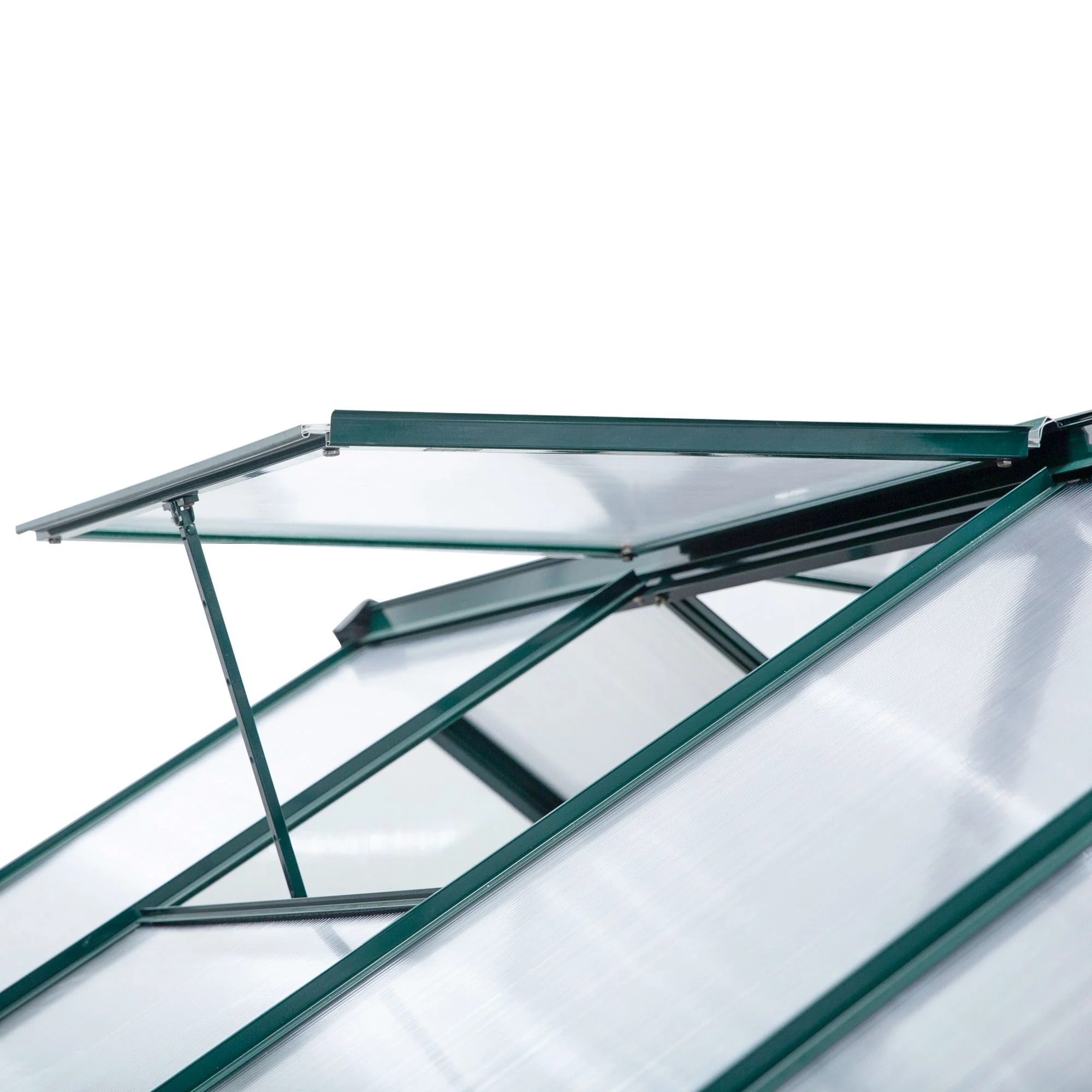 BloomGreen 6' x 10' x 6.6' Polycarbonate Greenhouse with Aluminum Frame, Green - Image 11