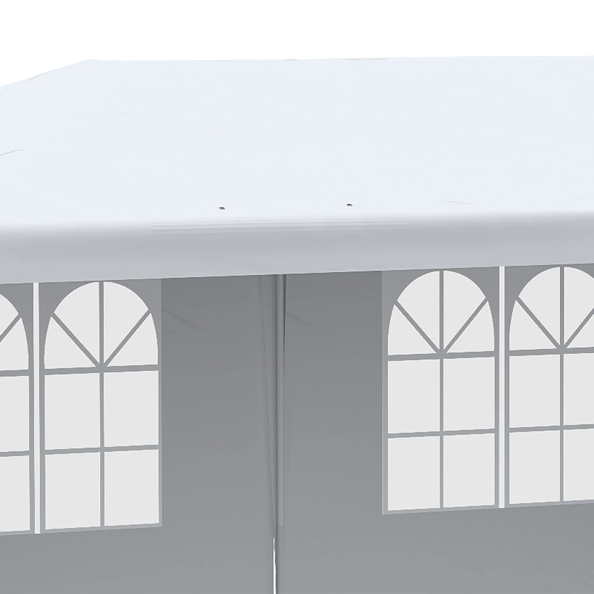 6 x 3 m Patio Gazebo Canopy Tent with Removable Walls, for Outdoor Party Wedding, White - Image 10