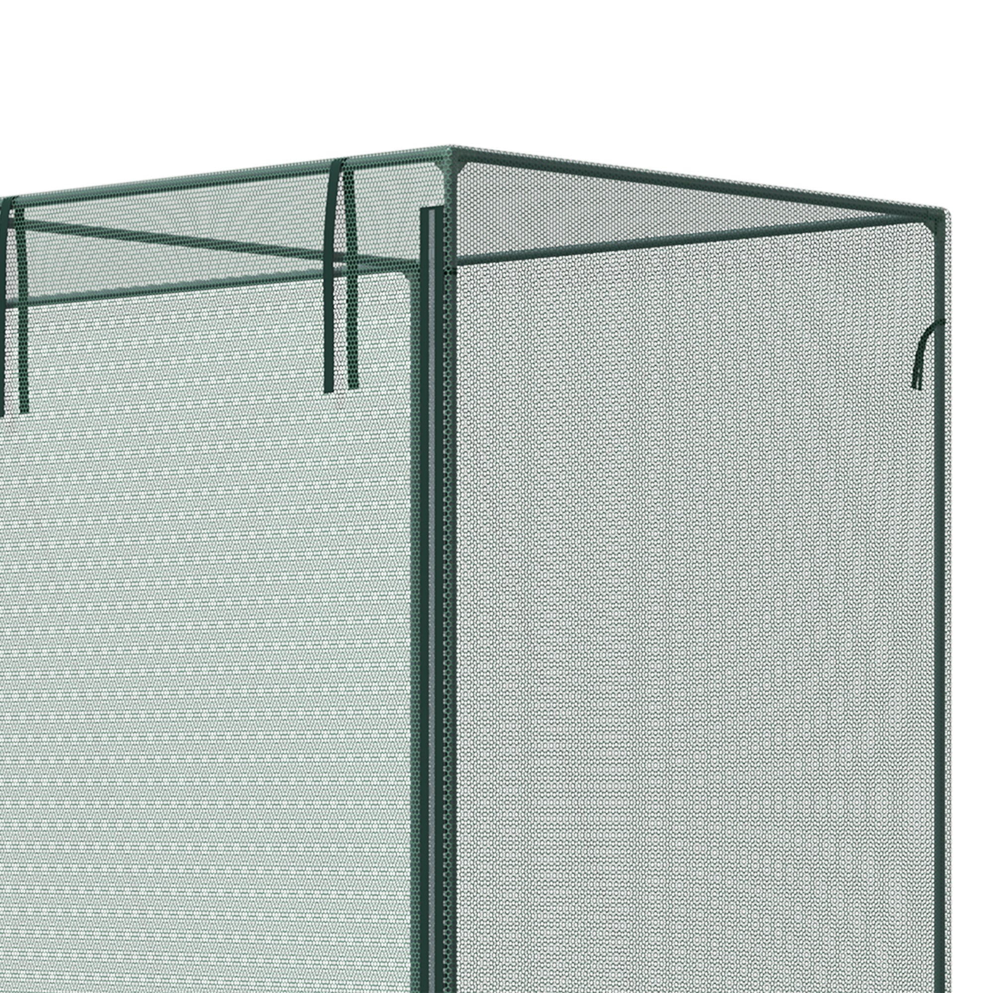 6' x 3' x 5' Crop Cage with Zippered Doors, Green - Image 11