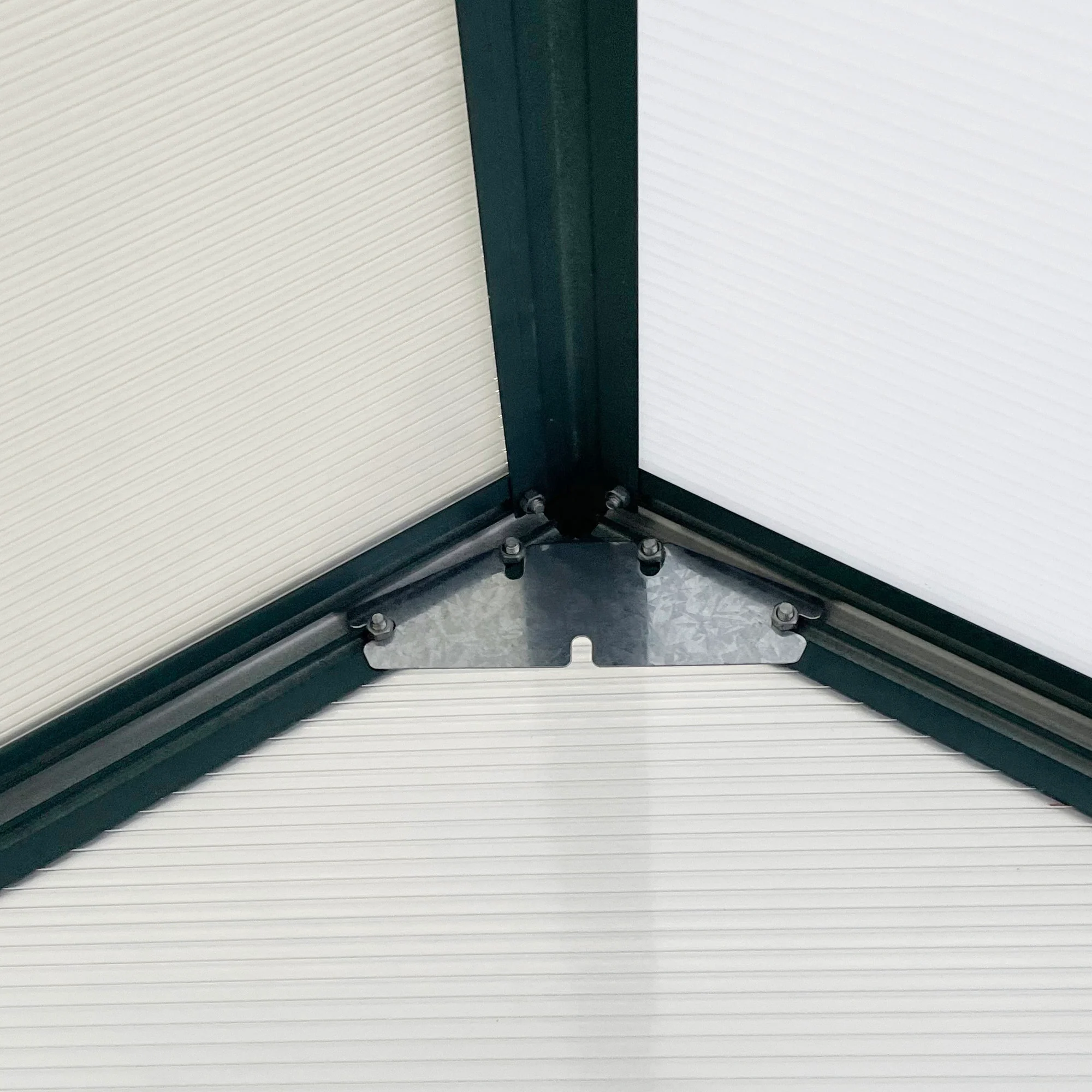 BloomGreen 6' x 8' x 6.5' Polycarbonate Greenhouse with Adjustable Roof Vent & Sliding Door, Green - Image 10