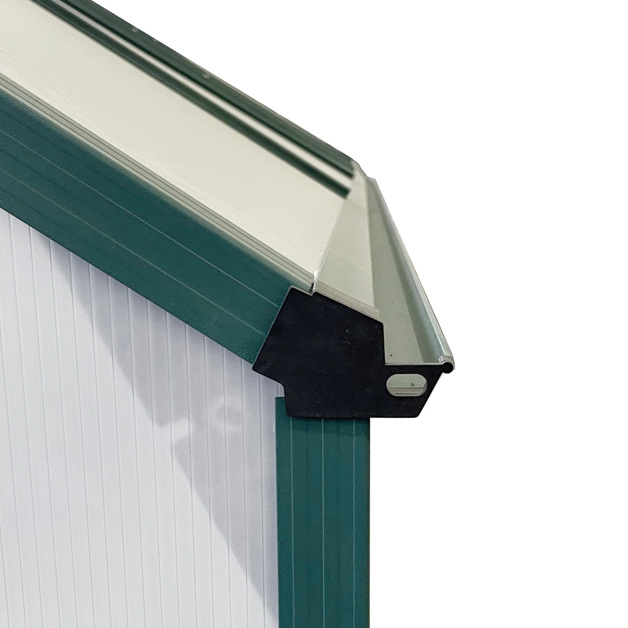 BloomGreen 6' x 8' x 6.5' Polycarbonate Greenhouse with Adjustable Roof Vent & Sliding Door, Green - Image 11