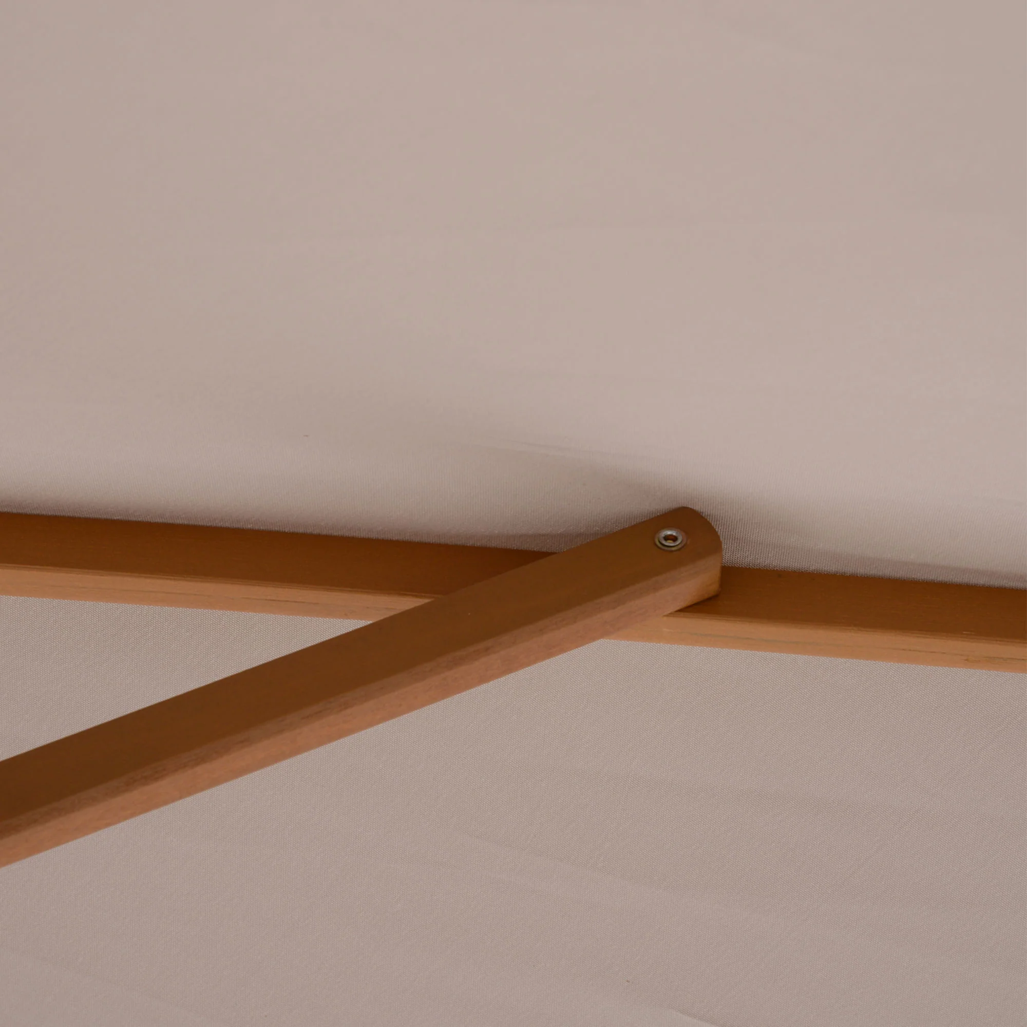 7' x 10' Wooden Patio Umbrella with Top Vent, Grey - Image 11