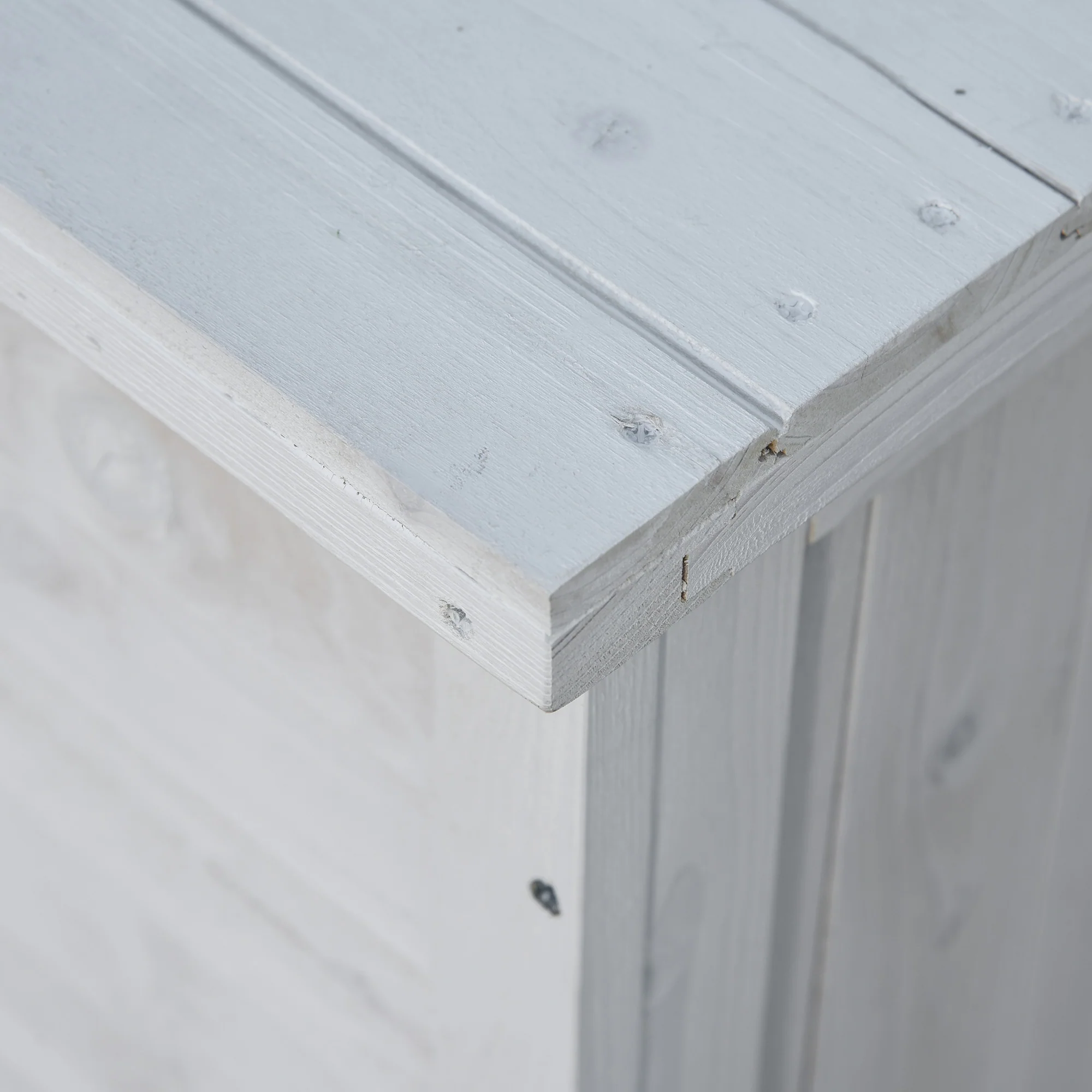 75 Gallon Wooden Deck Box with Weather-Resistant Finish, White - Image 11