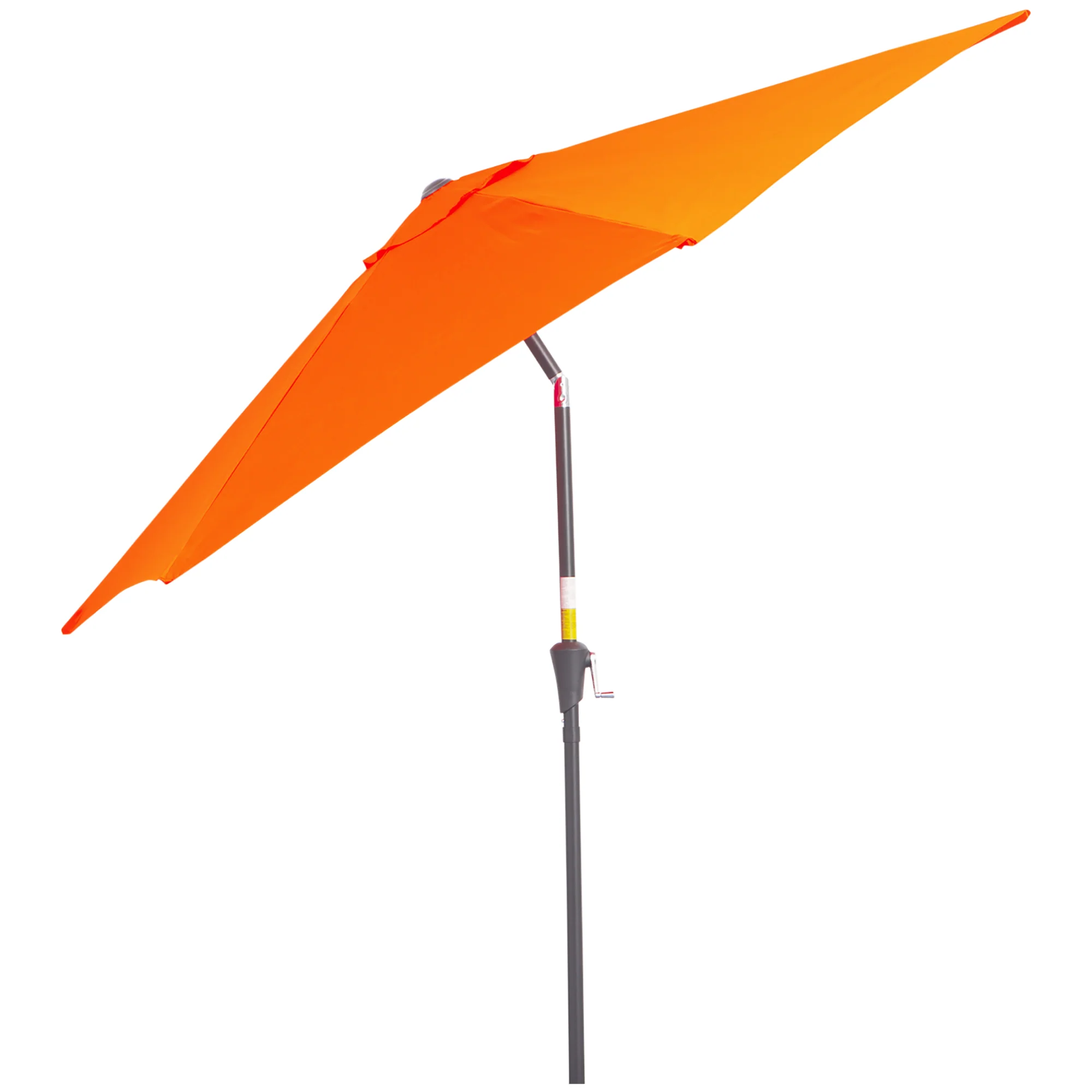 8.5ft Patio Umbrella with Crank Handle and Tilt, Orange - Image 10