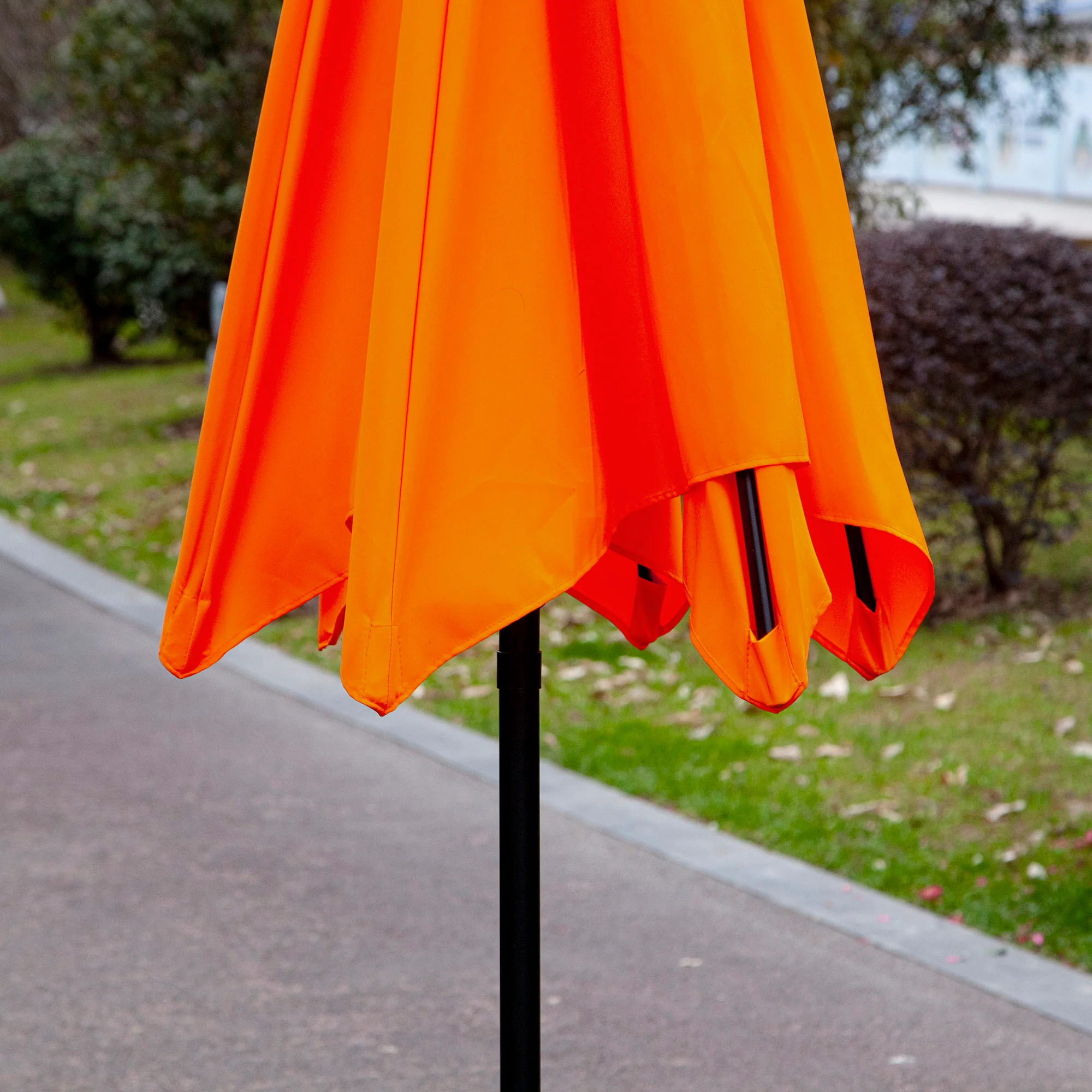 8.5ft Patio Umbrella with Crank Handle and Tilt, Orange - Image 11