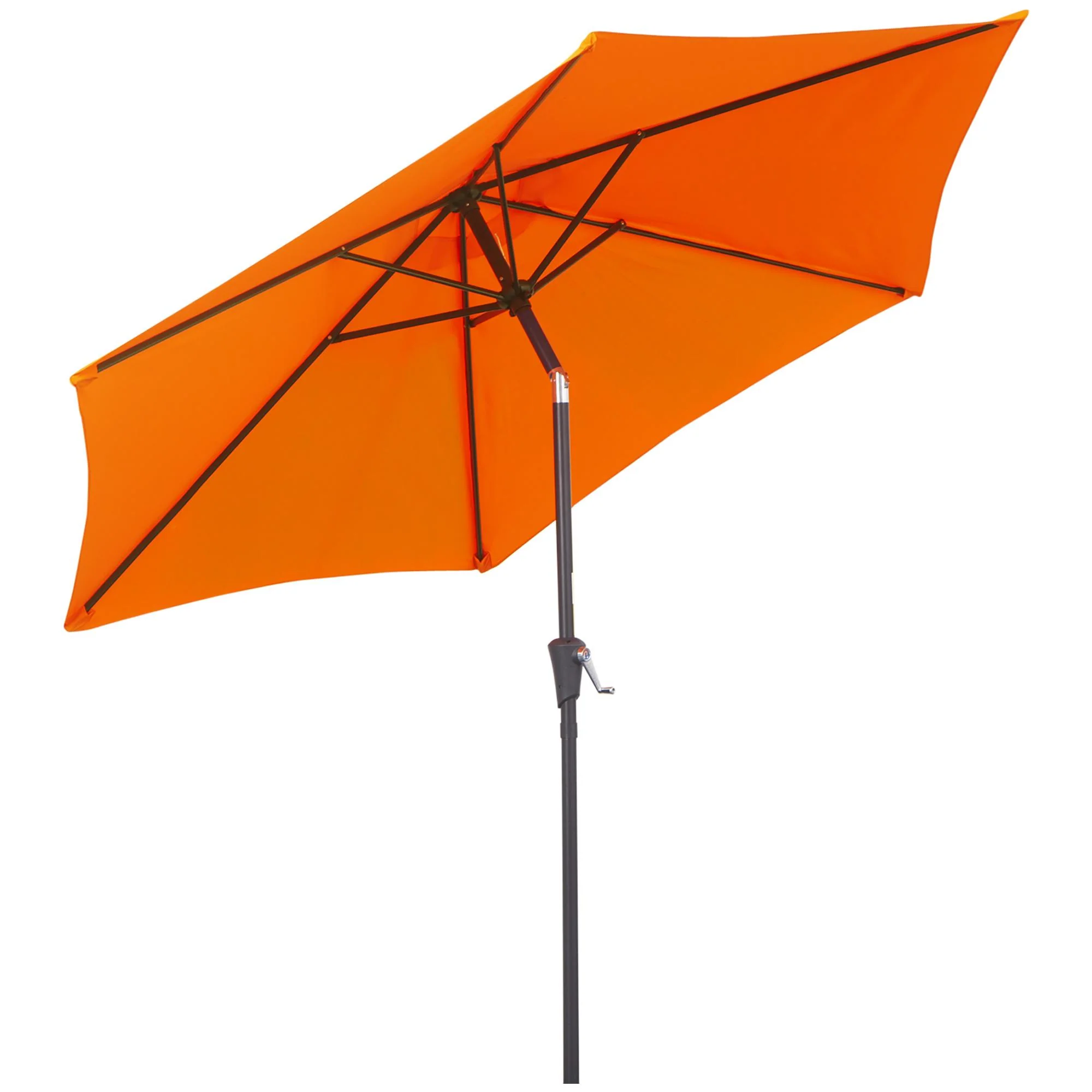 8.5ft Patio Umbrella with Crank Handle and Tilt, Orange - Image 12