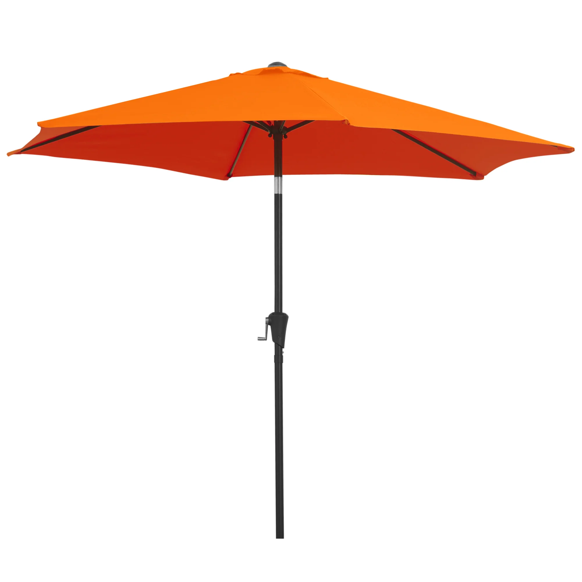 8.5ft Patio Umbrella with Crank Handle and Tilt, Orange - Image 2