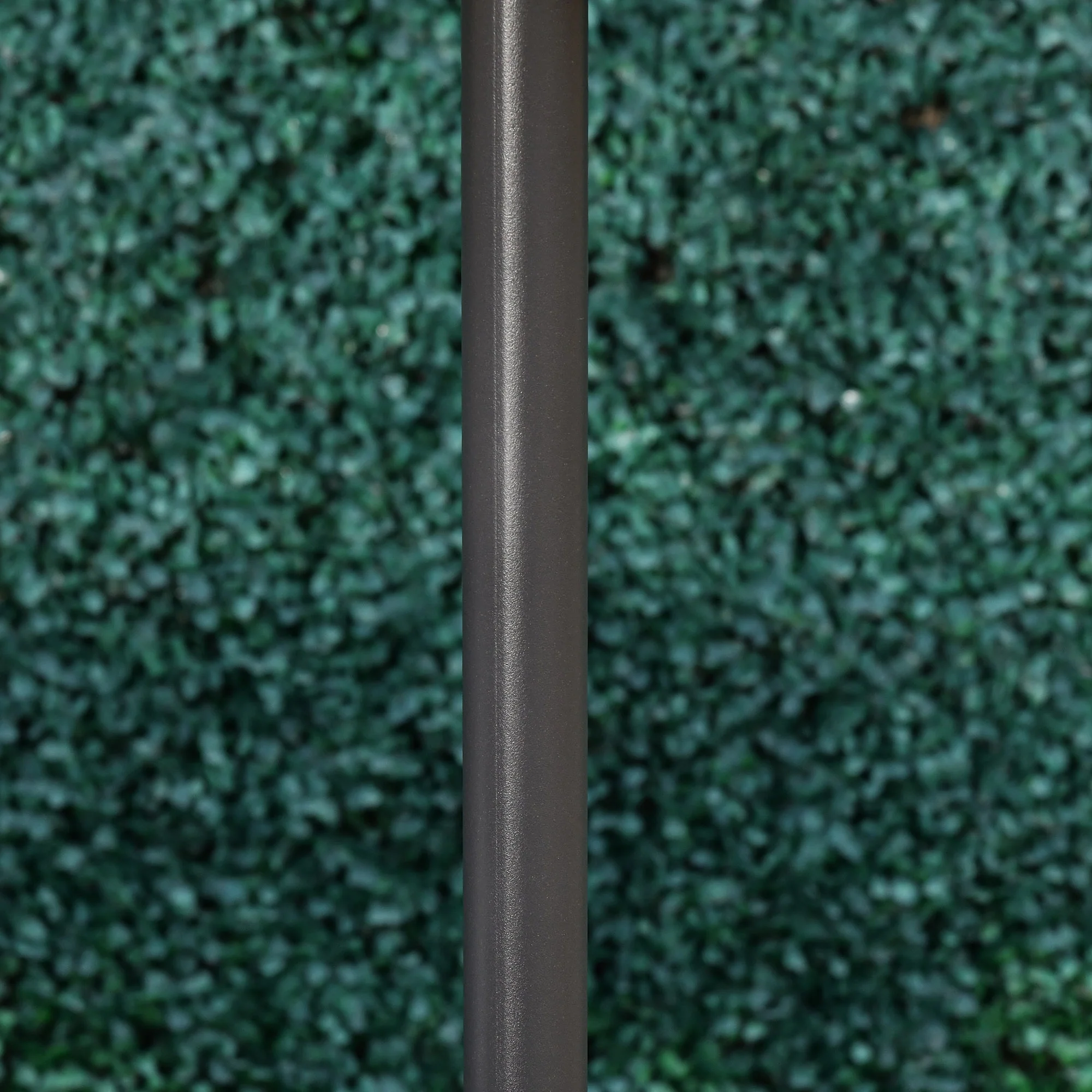 8.8' Solar Powered Patio Umbrella with LED Lights and Tilt, Dark Grey - Image 10