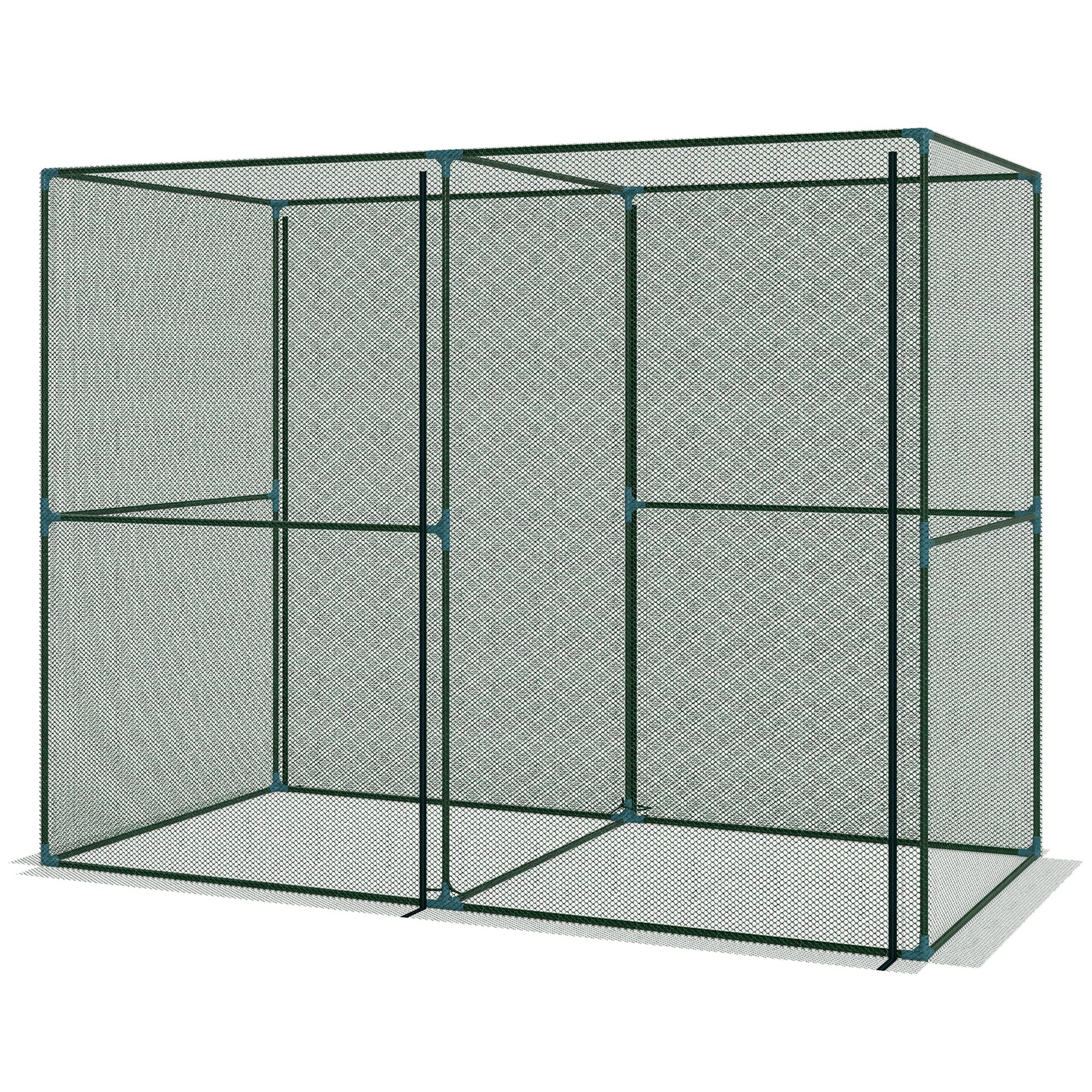 8' x 4' Crop Cage, Plant Protection Tent with Zippered Doors for Vegetable Garden, Backyard, Green - Image 2