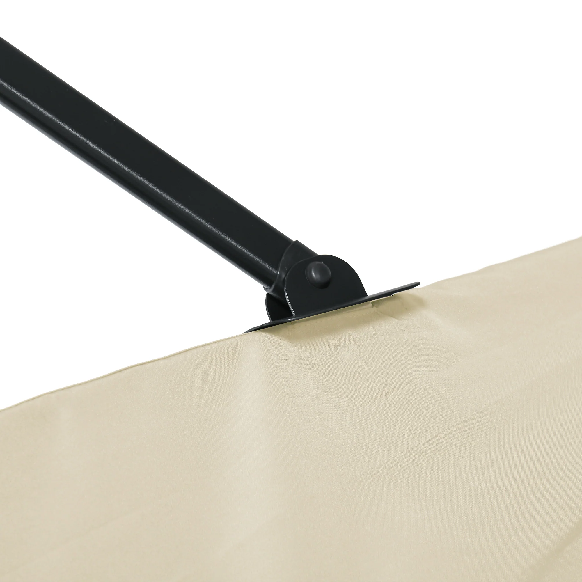 8'x 8' Square Cantilever Umbrella with 360° Rotation & Tilt, White - Image 11