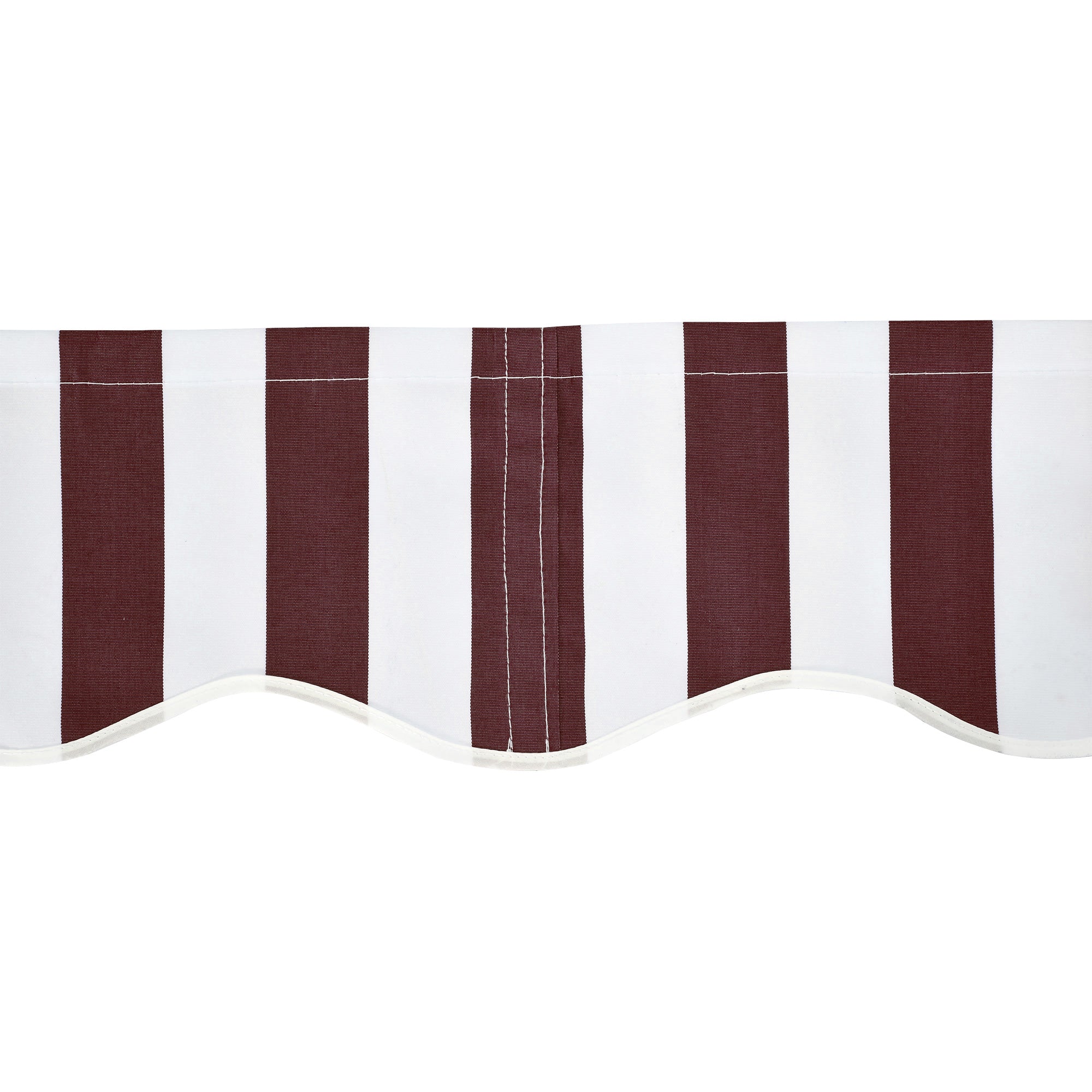 9' x 8' Retractable Awning Fabric Replacement, 280gsm UV Resistant Fabric, Red and White - Image 10