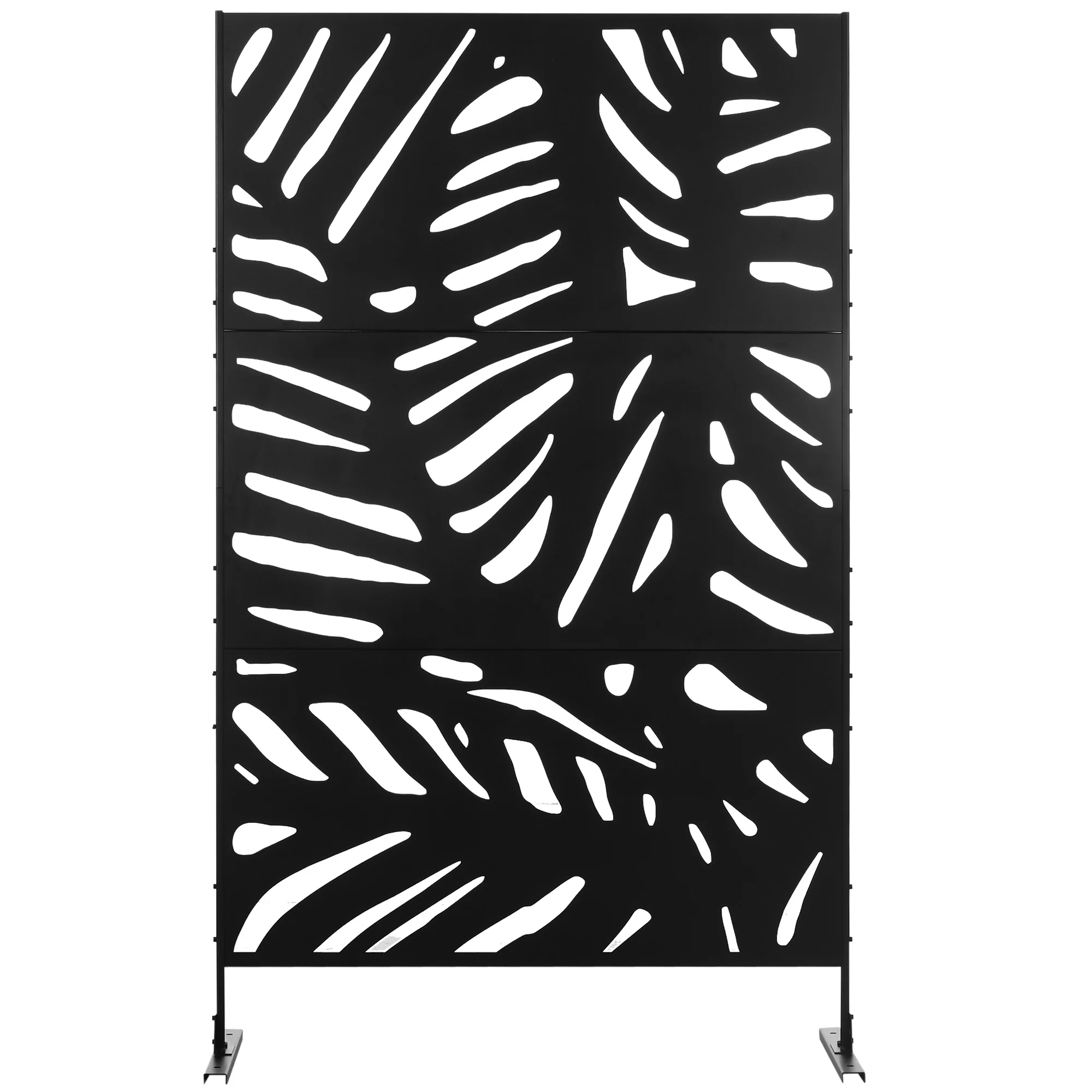 6.5FT Decorative Privacy Screen with Expansion Screws for Garden Pool Hot Tub, Large Leaves Style - Image 9