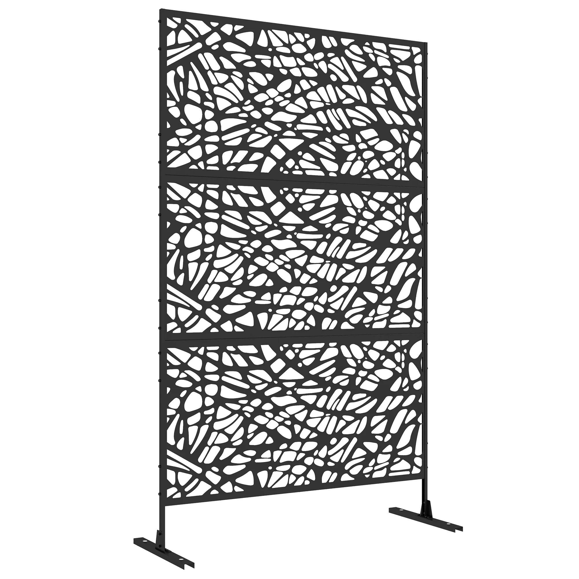 6.5FT Decorative Privacy Screen with Expansion Screws for Garden Pool Hot Tub, Twisted Line Style - Image 12