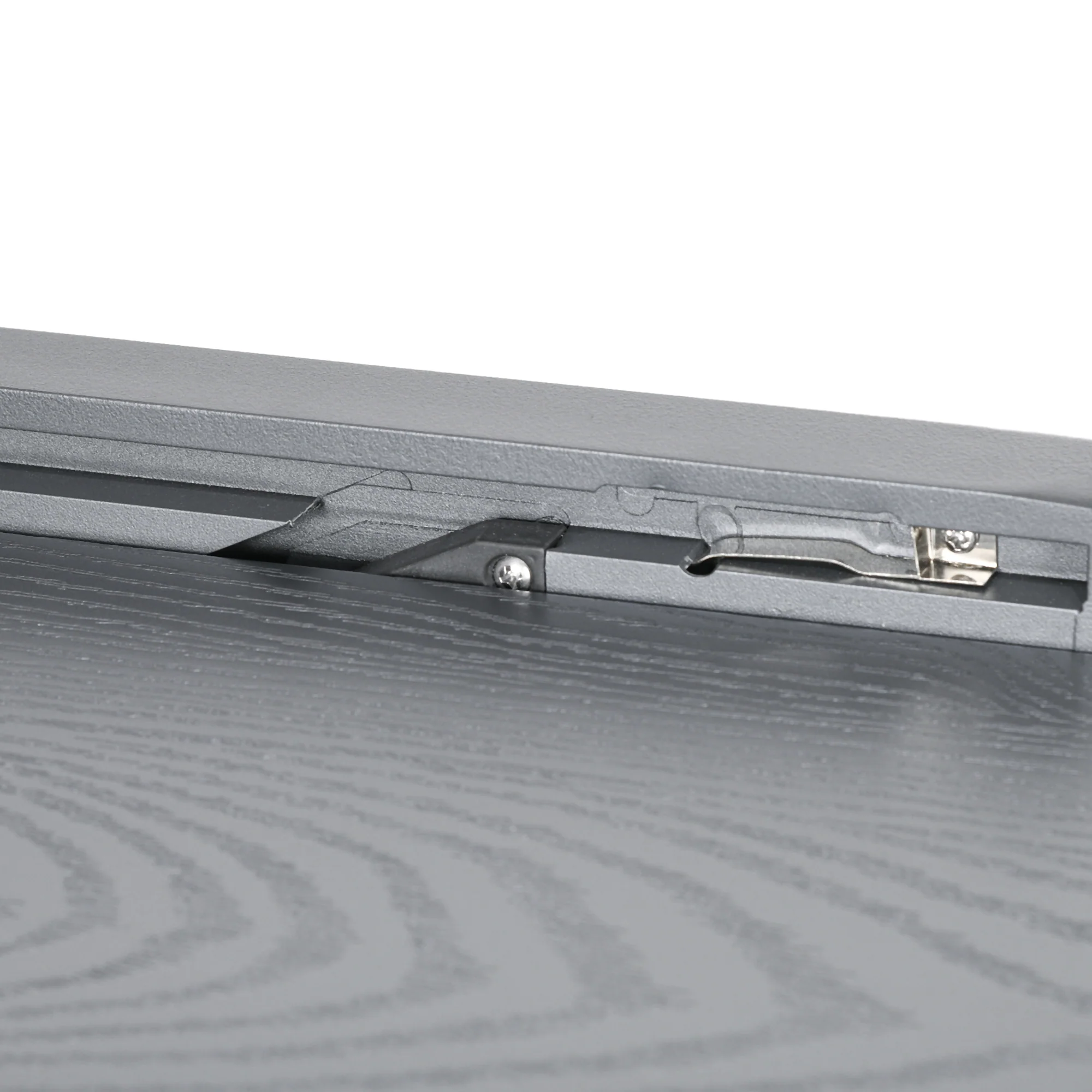 31.5"-63" Extendable Outdoor Dining Table for 4-6 with Aluminium Frame, Dark Grey - Image 11