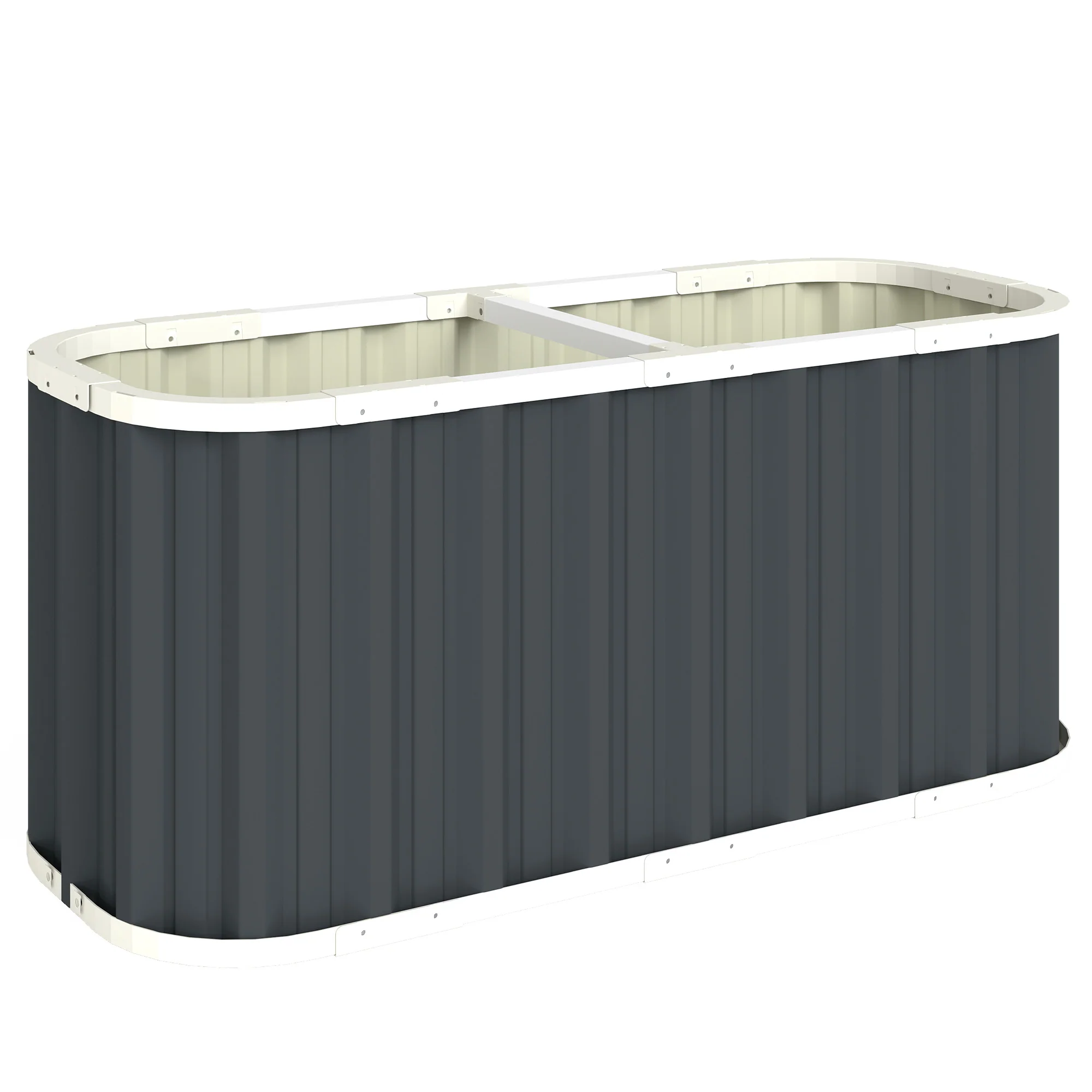 5' x 2' x 2' Galvanized Raised Garden Bed with Gloves, Dark Grey - Image 12