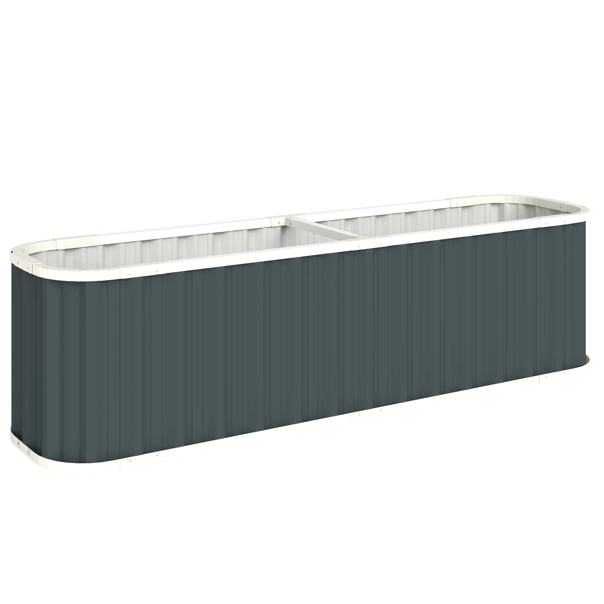7' x 2' x 2' Galvanized Raised Garden Bed with Gloves, Dark Grey - Image 12
