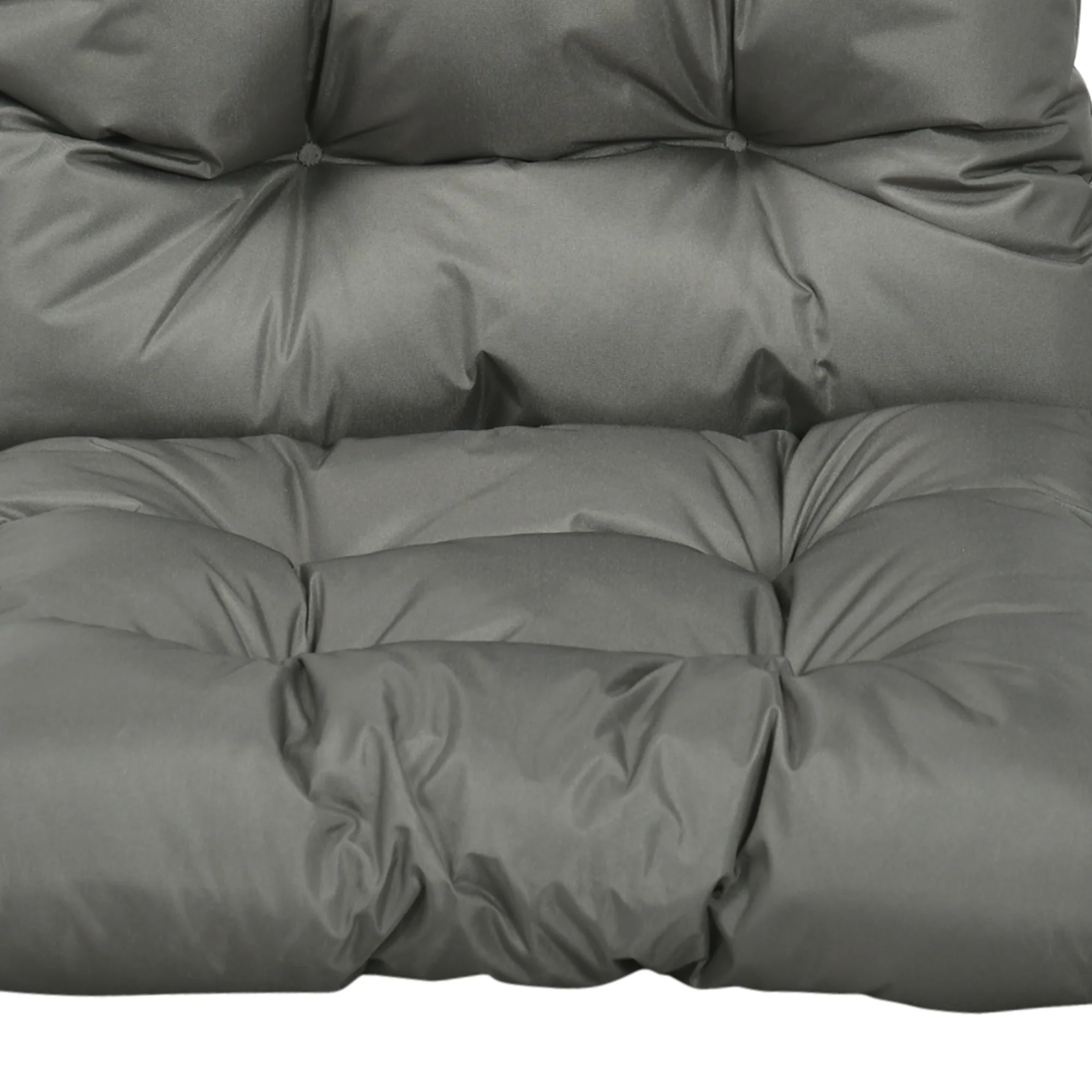 Garden Back Chair Cushion, Thick Patio Seat Cushion Pad with Backrest, Light Grey - Image 11