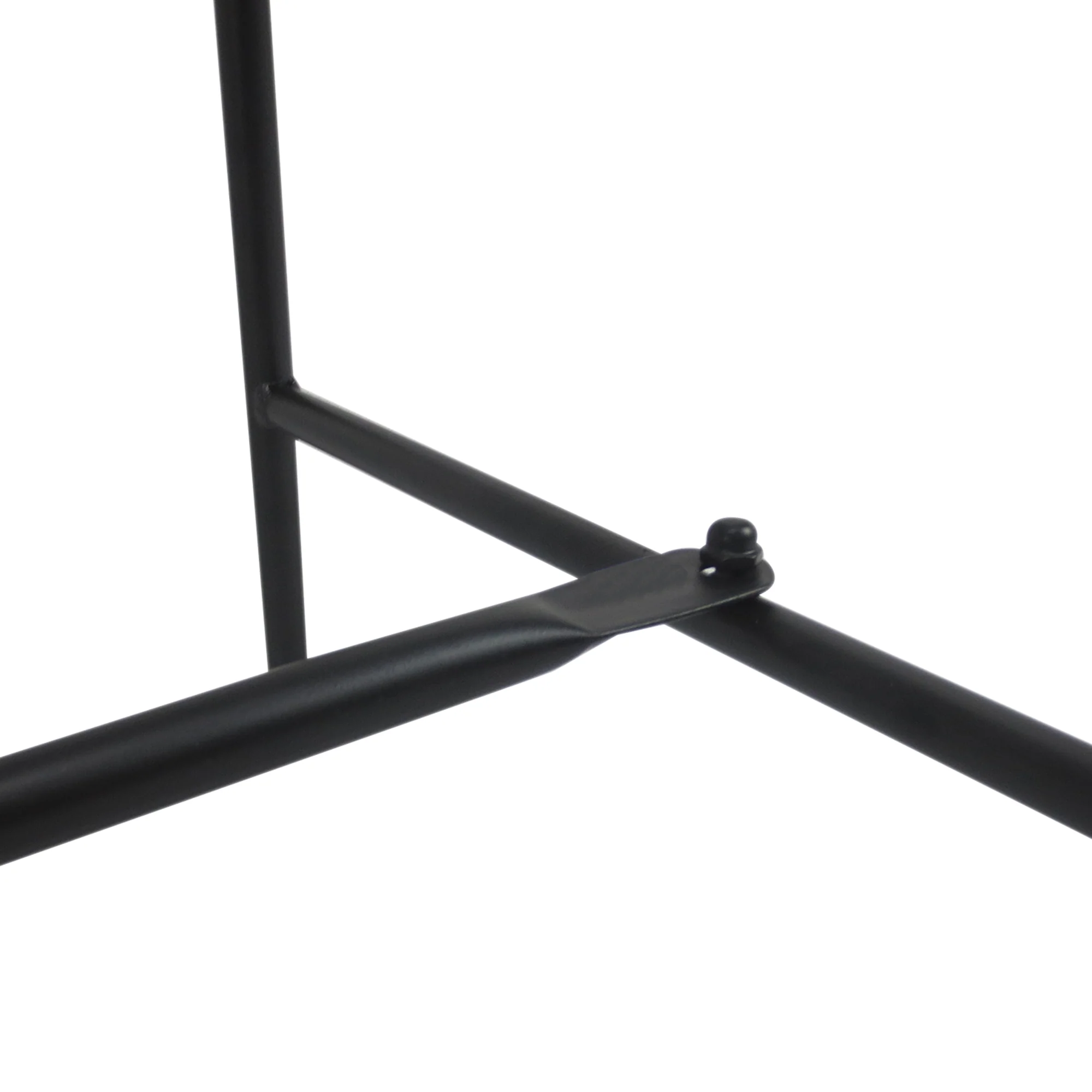 2 Seater Metal Garden Bench, 107 x 55.5 x 92 cm, Black - Image 10